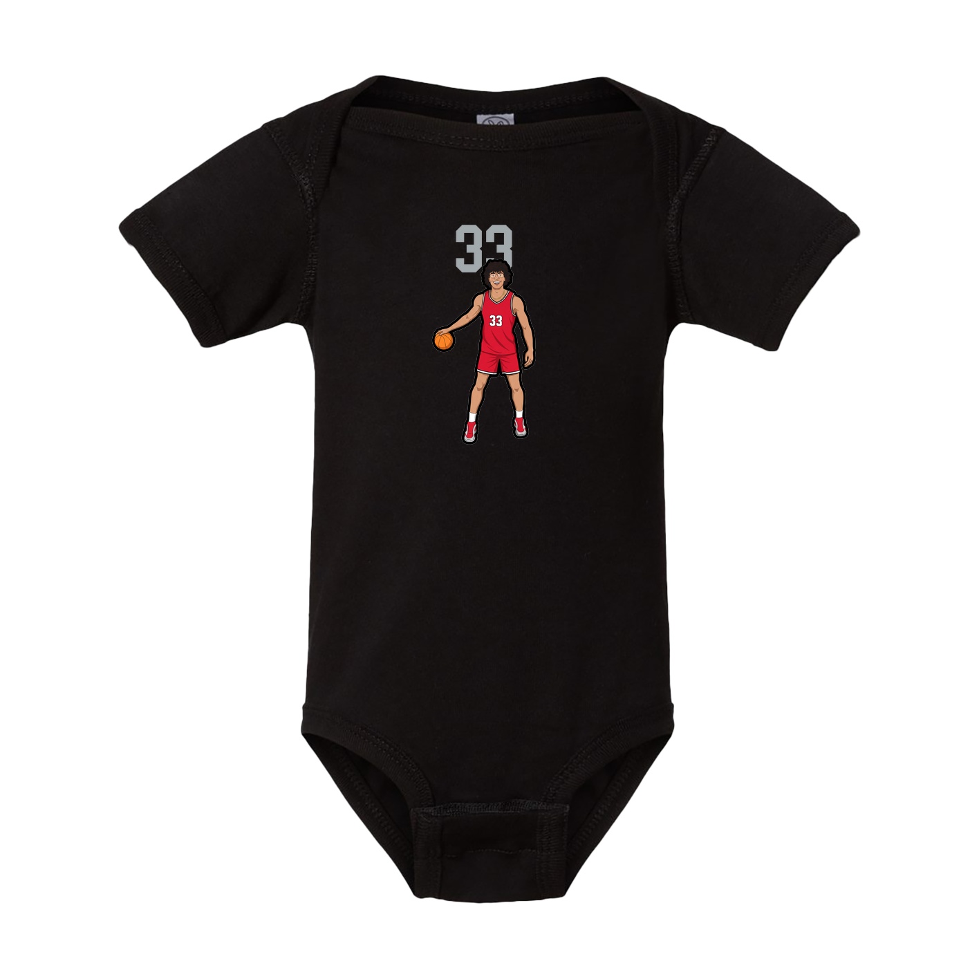 Baby Onesie — Number Top in Black