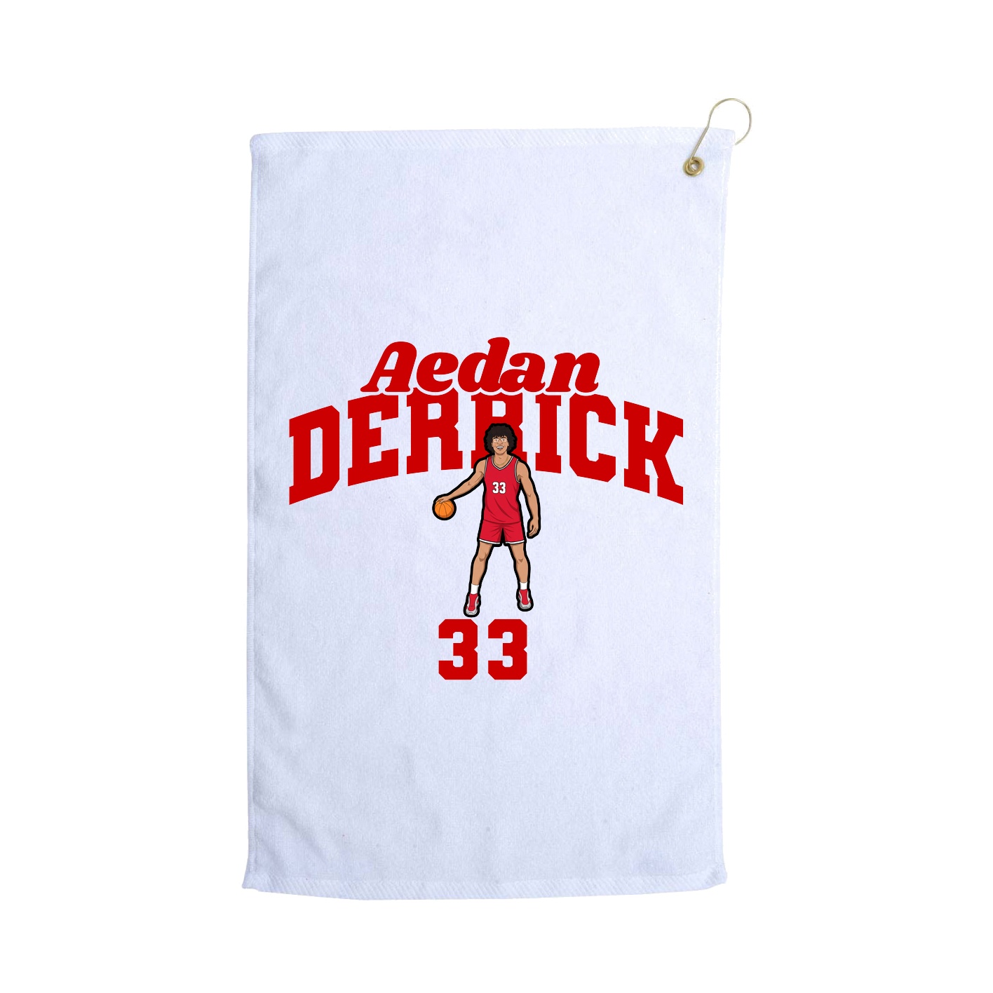 Golf Towel — Signature Arch in White