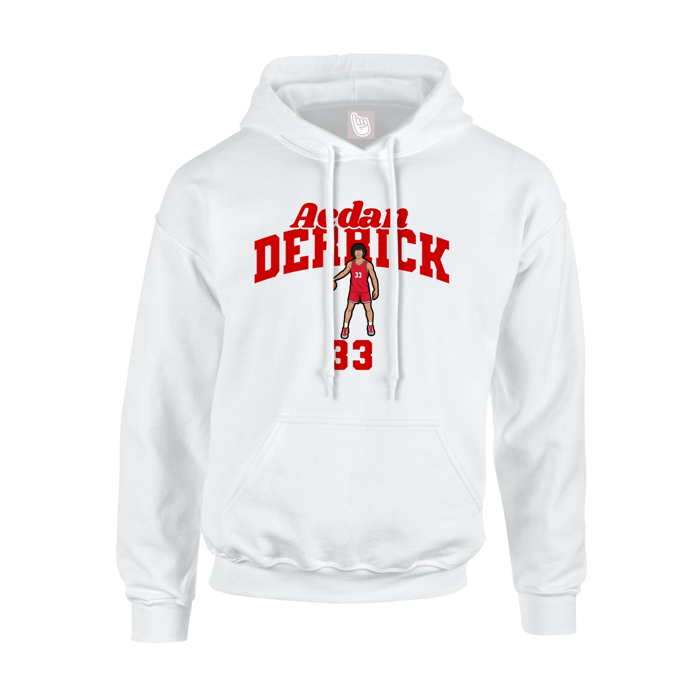 Hoodie — Signature Arch in White