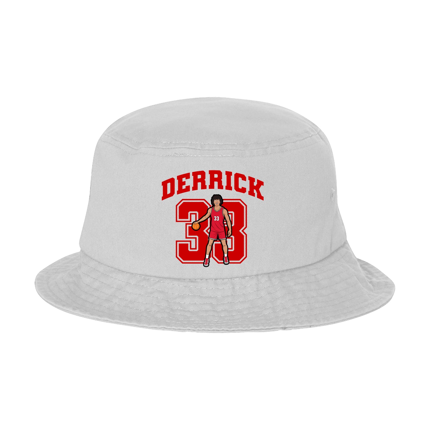 Bucket Cap — Number in White