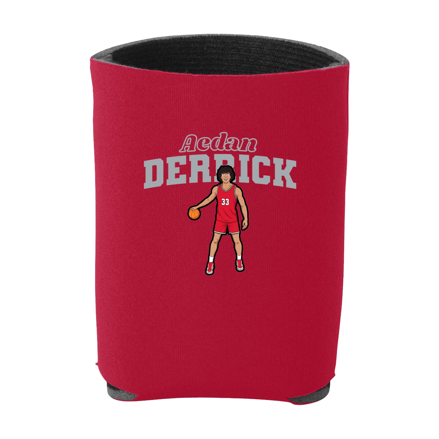 Can Holder — Name Arch in Red