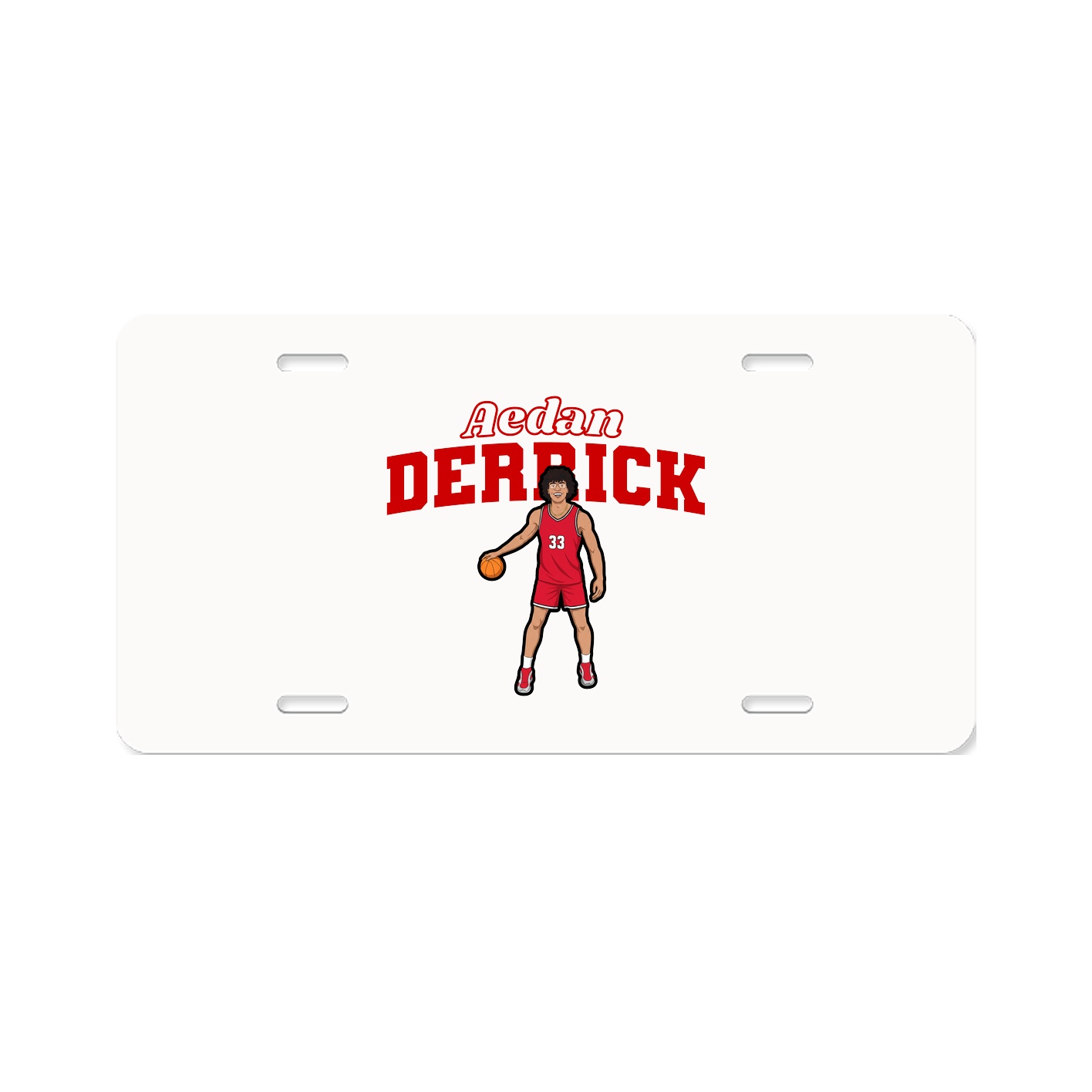 License Plate — Name Arch in Classic