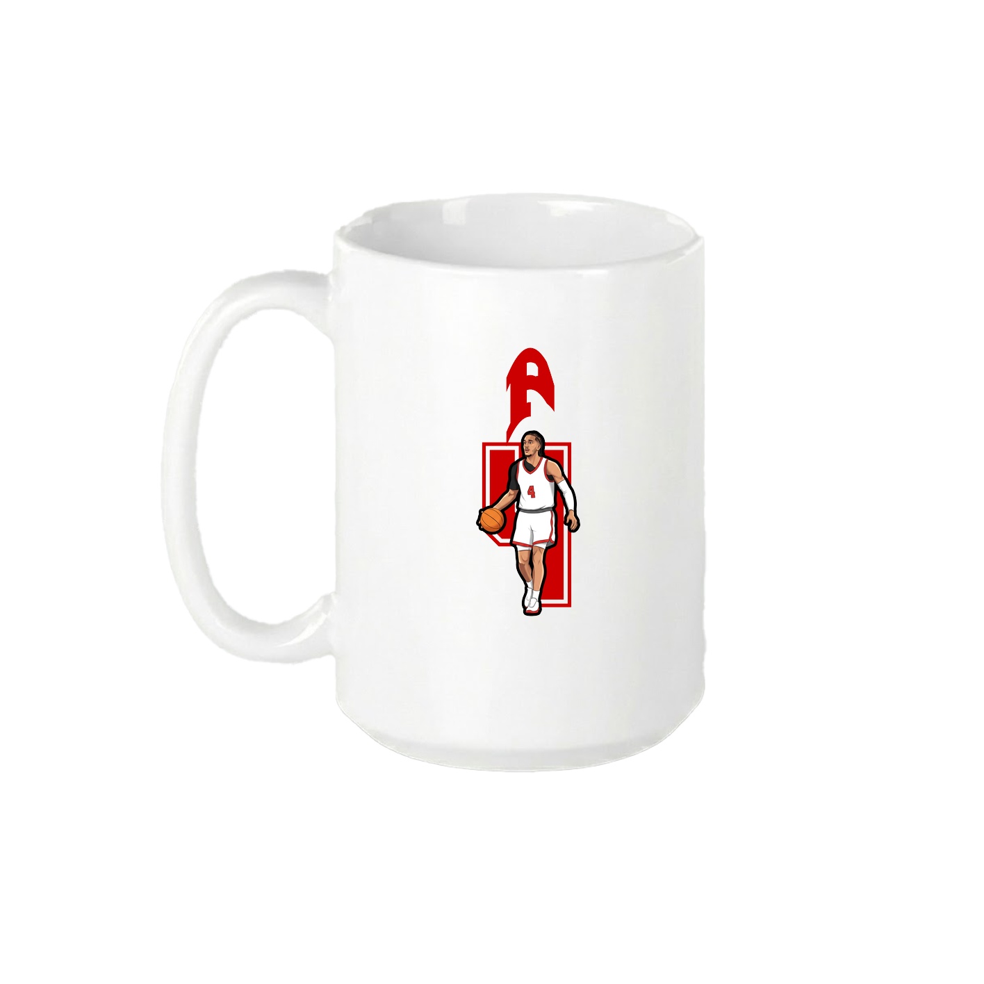 15oz Coffee Mug — Number in White