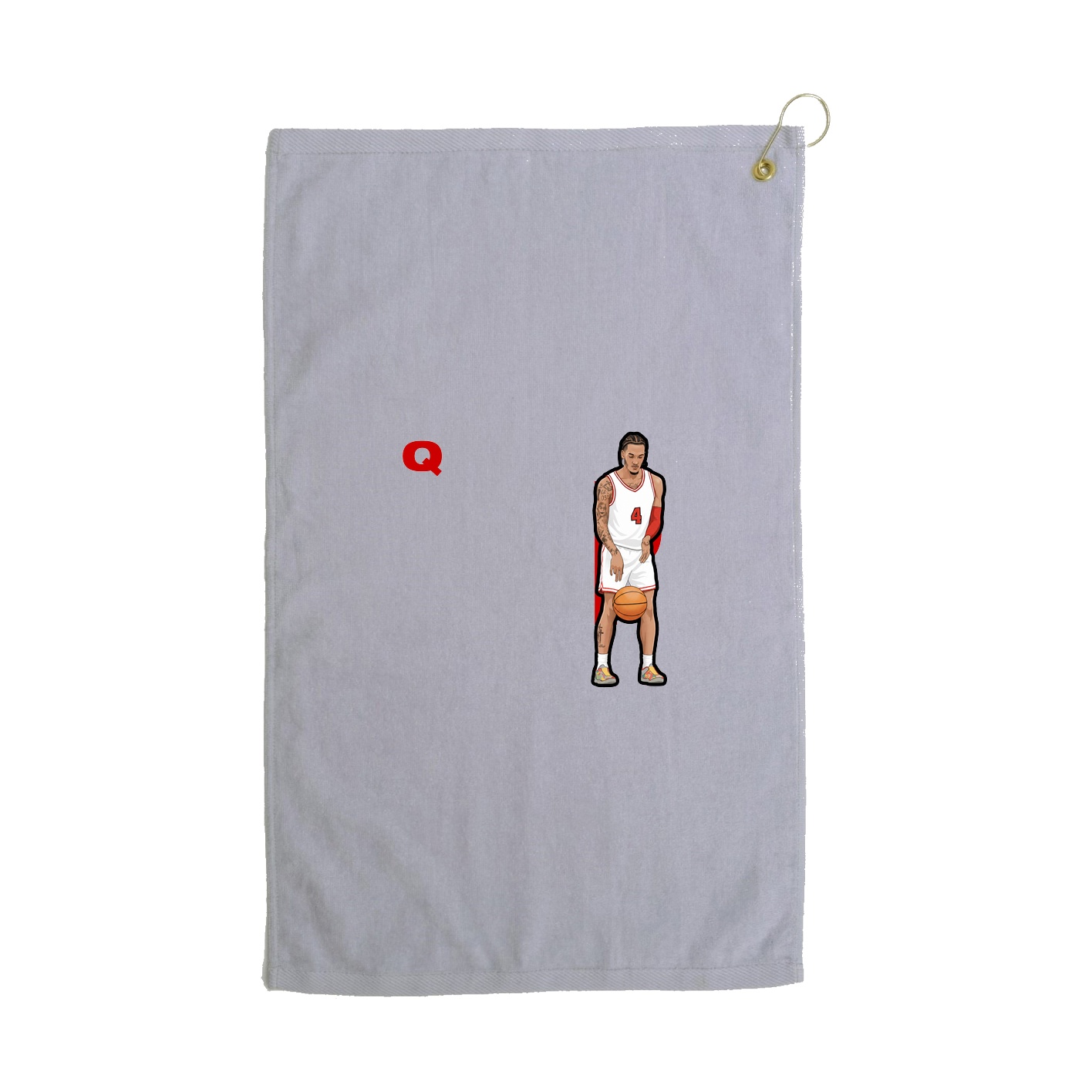 Golf Towel — Player Name in Grey