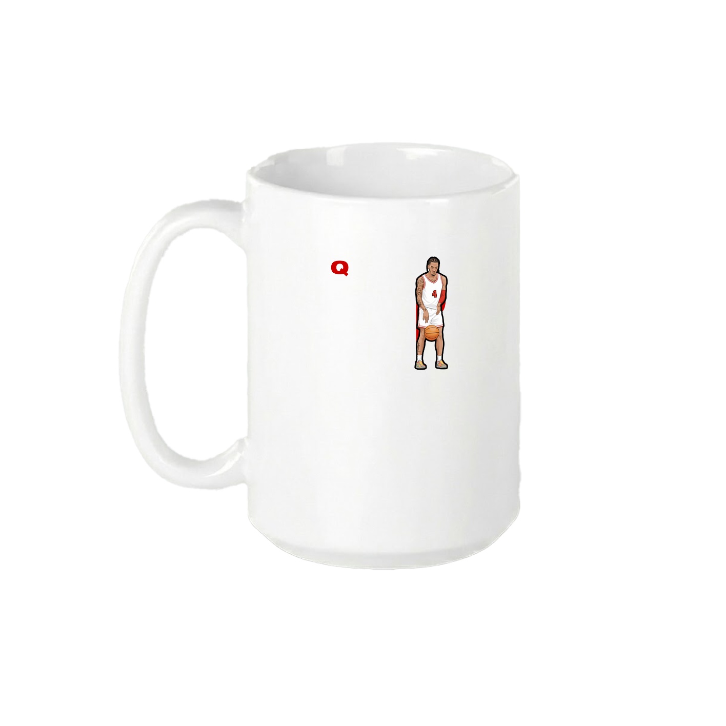 15oz Coffee Mug — Player Name in White