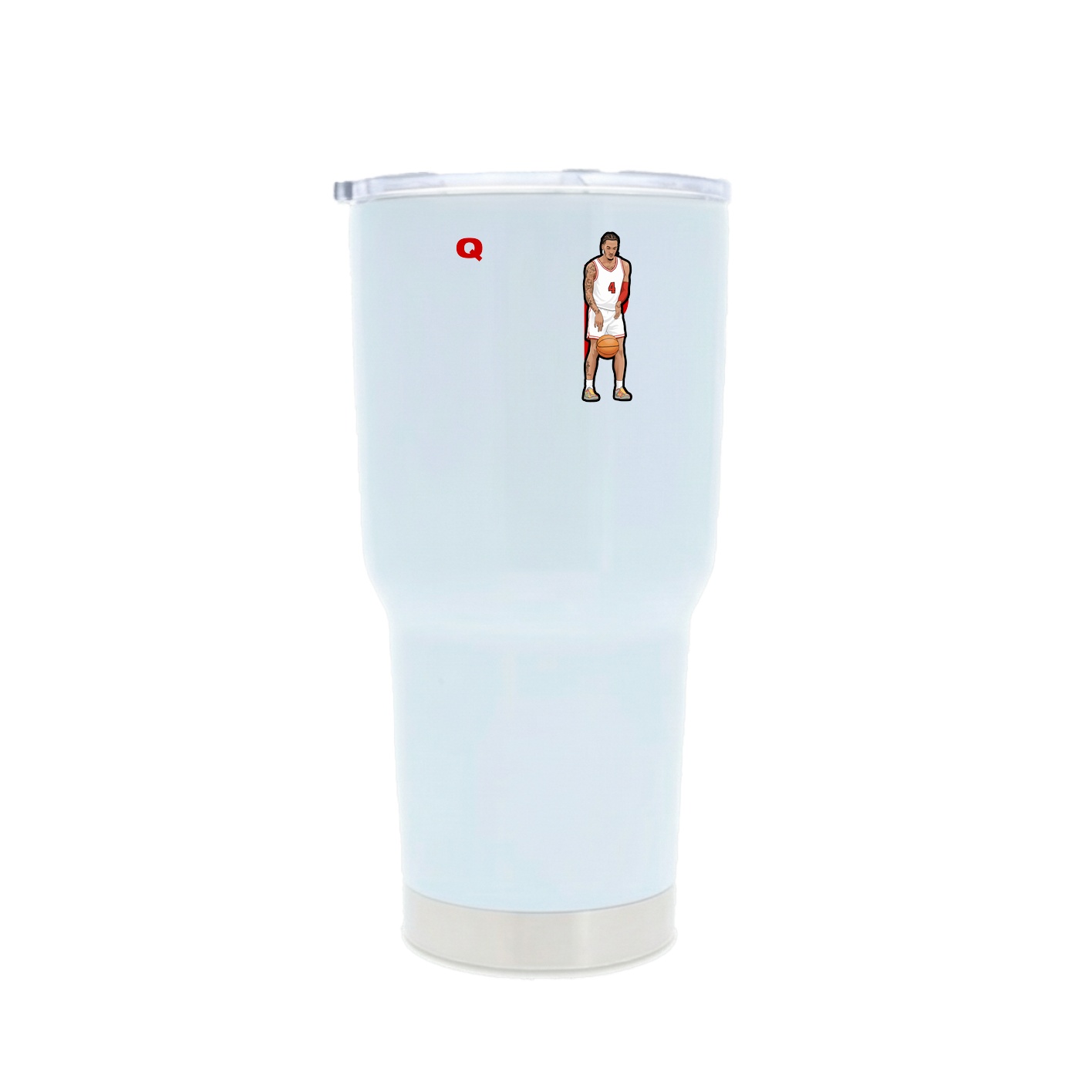 30oz Stainless Steel Tumbler — Player Name in White