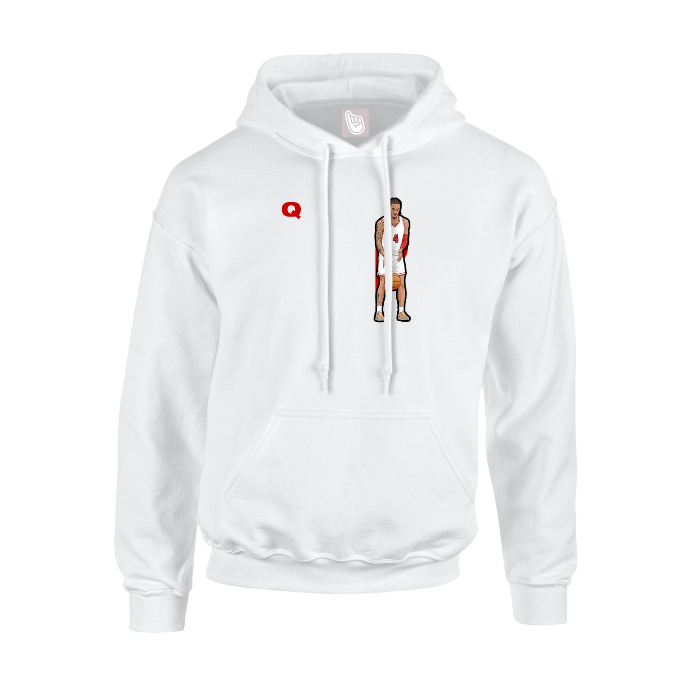 Hoodie — Player Name in White