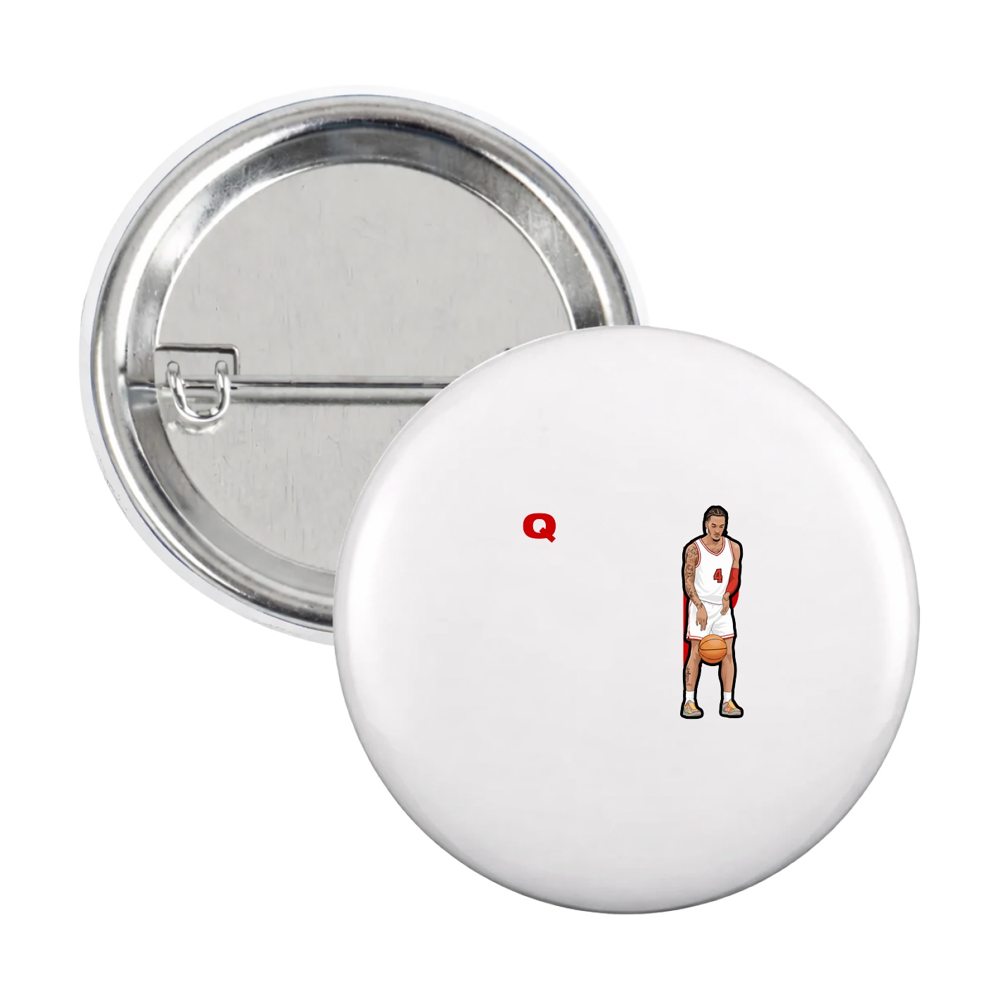 Game Day Button — Player Name in White