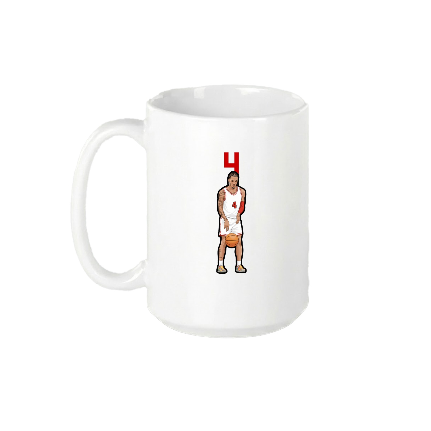 15oz Coffee Mug — Number Top in White