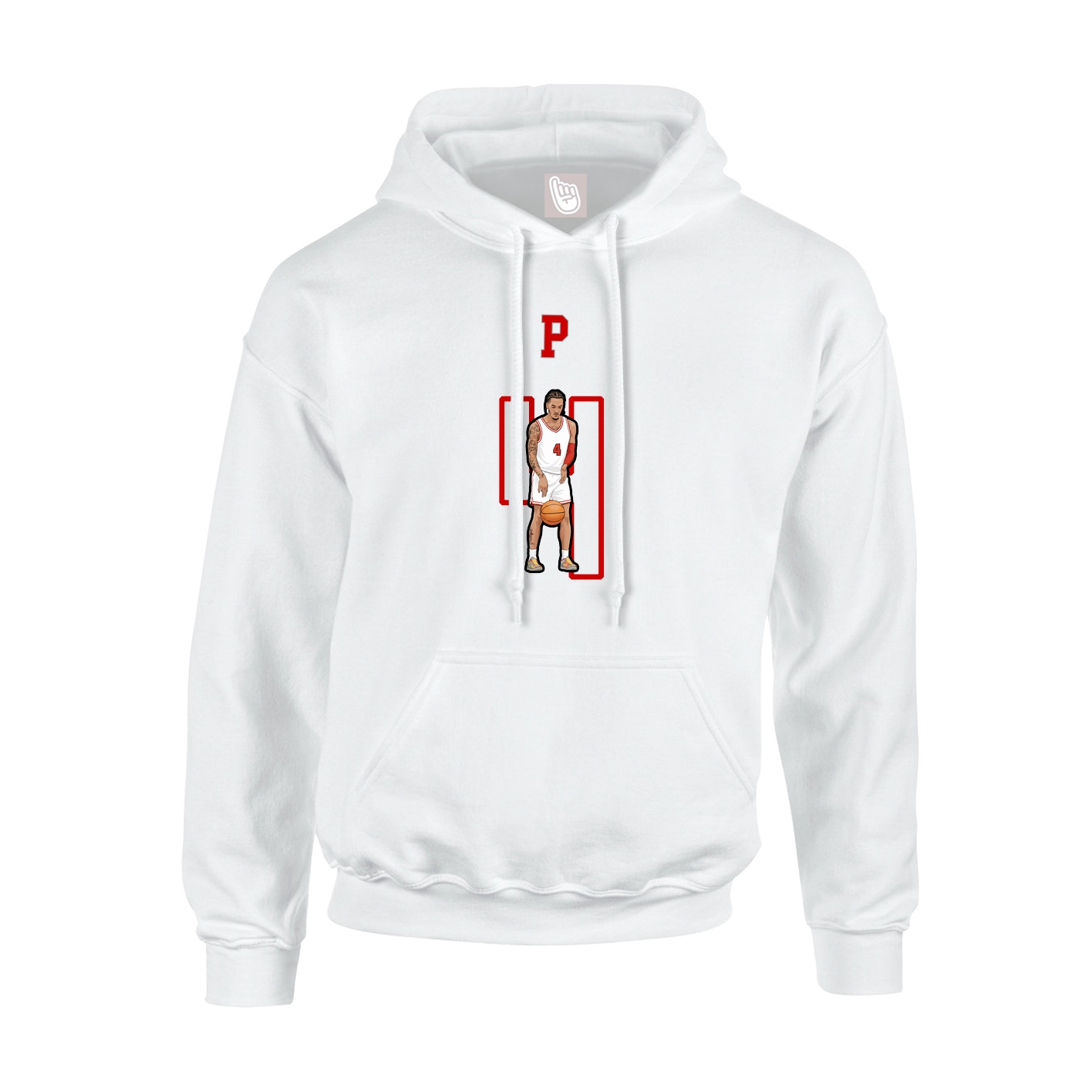 Youth Hoodie — Shirsey Arch in White