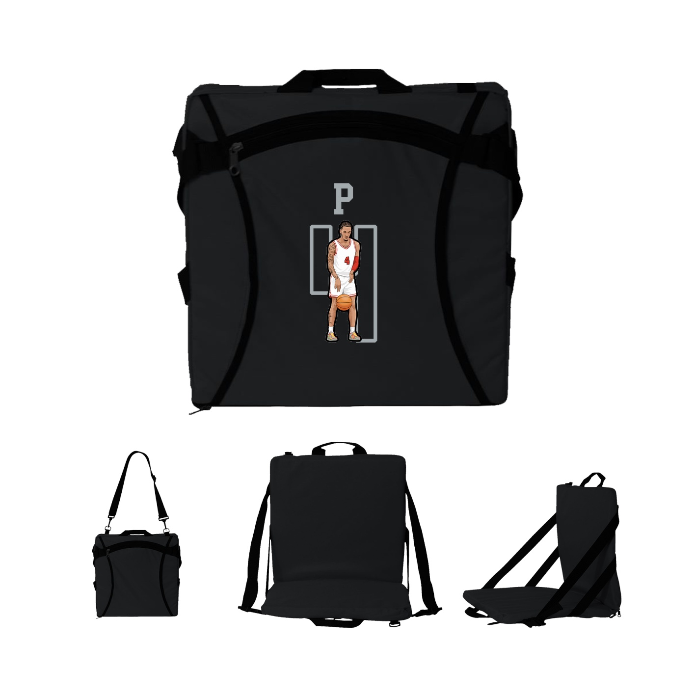 Folding Stadium Seat — Shirsey in Black