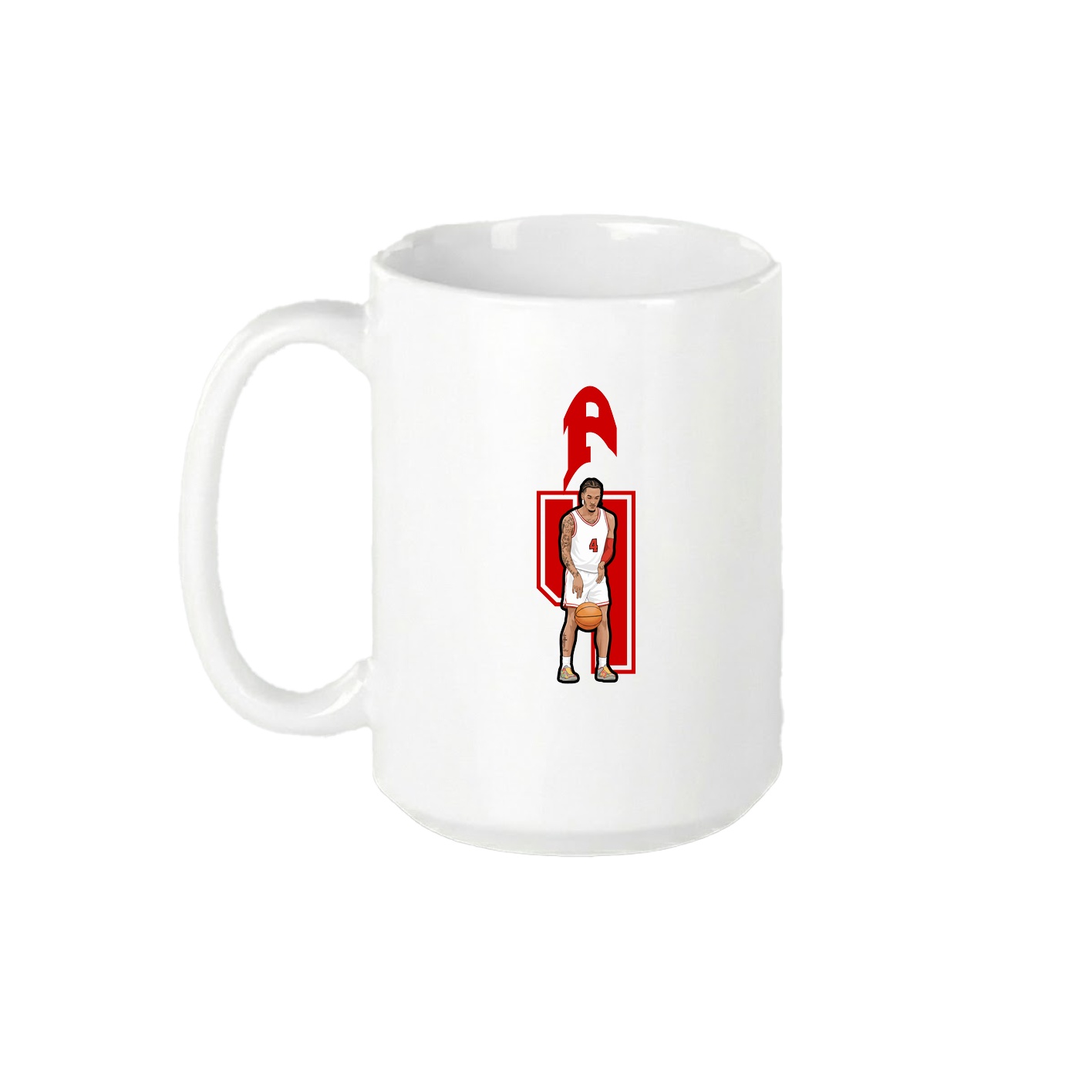 15oz Coffee Mug — Number in White