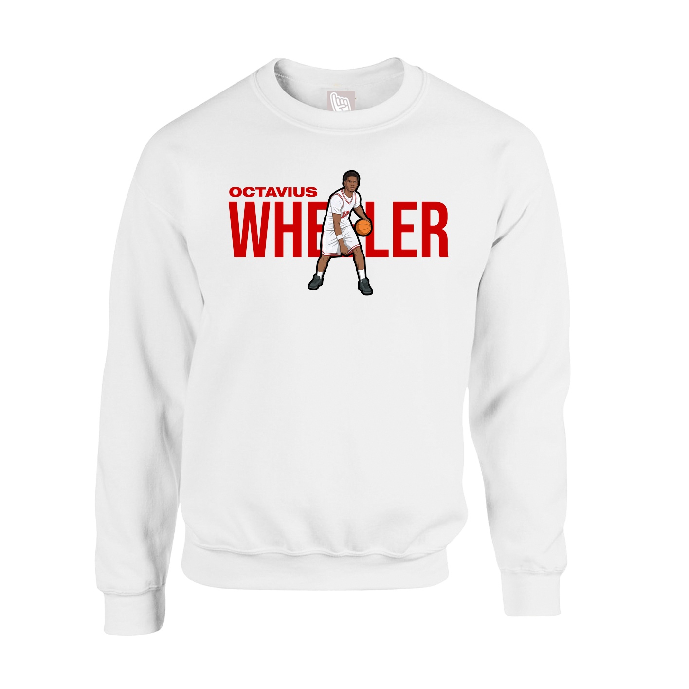 Fleece Crew — Player Name in White