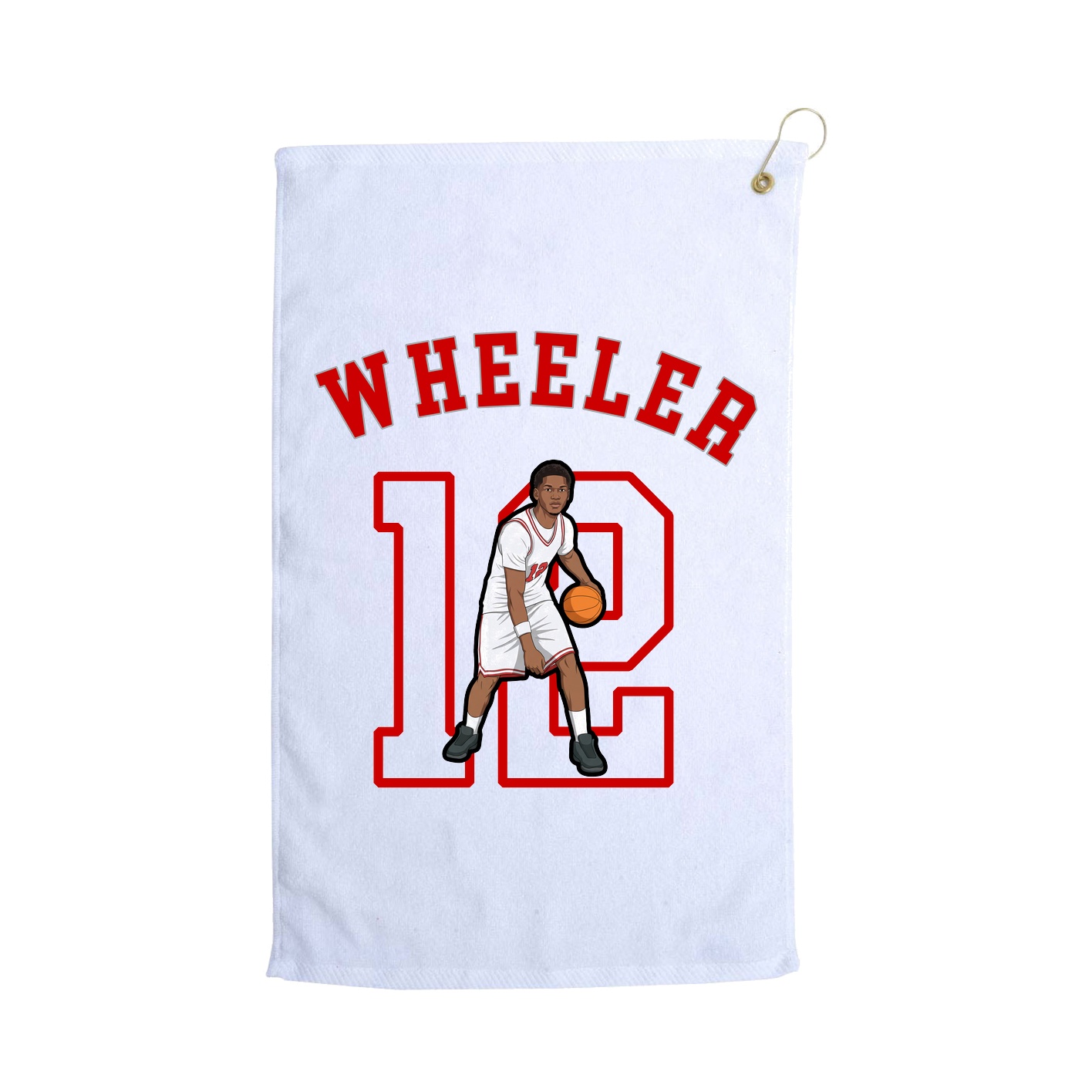 Golf Towel — Shirsey Arch in White