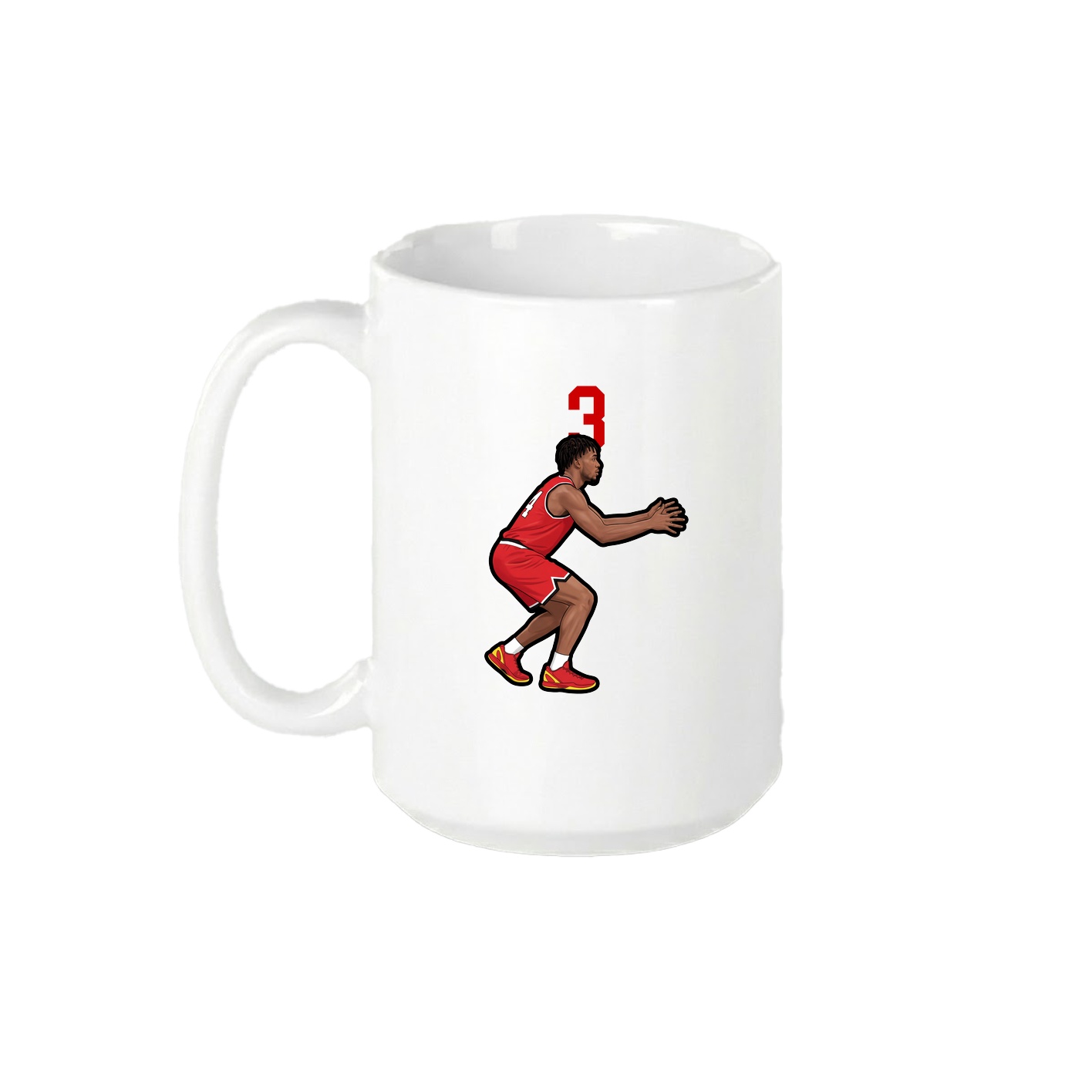 15oz Coffee Mug — Number Top in White