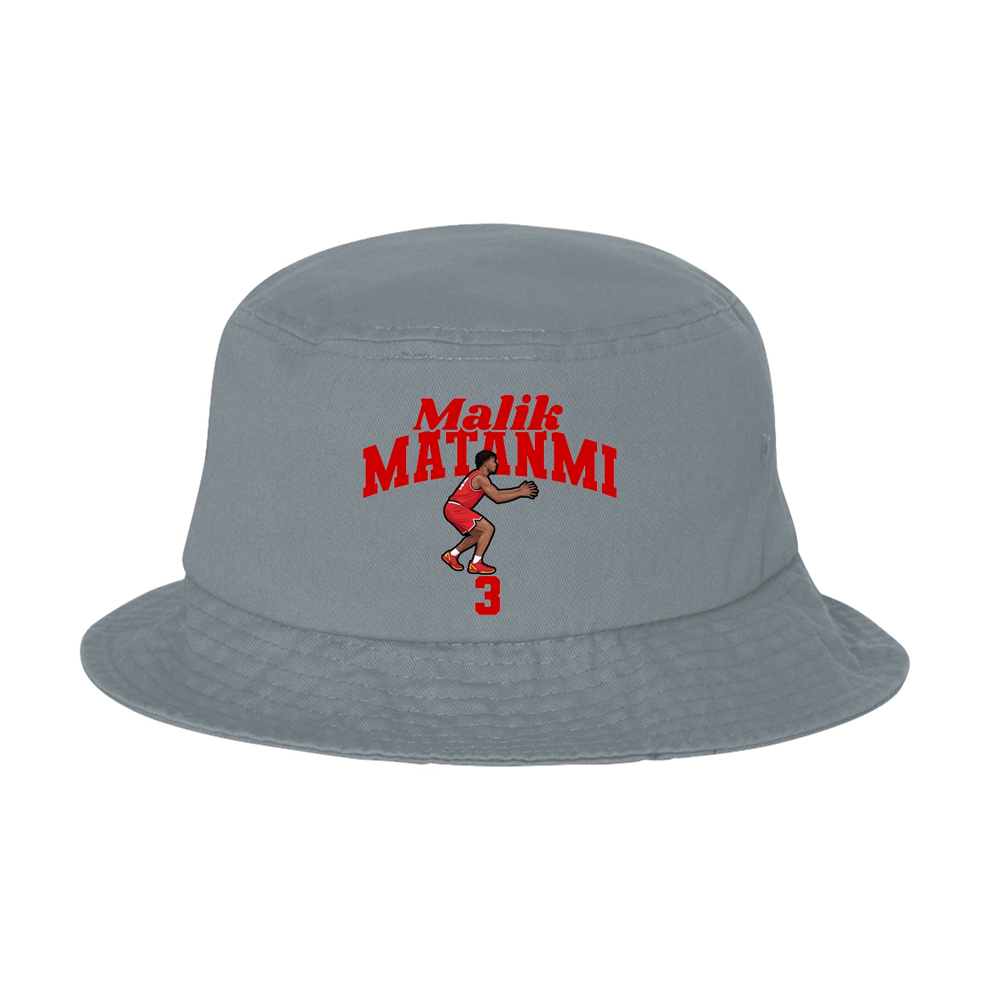 Bucket Cap — Signature Arch in Grey