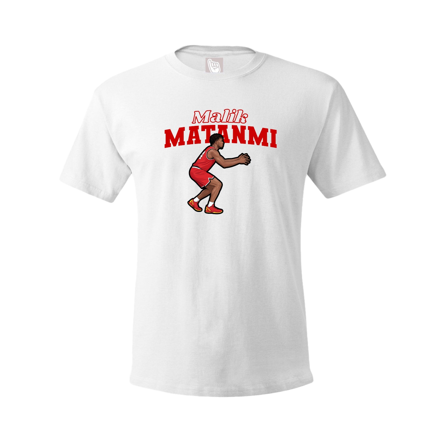 Youth Tee — Name Arch in White