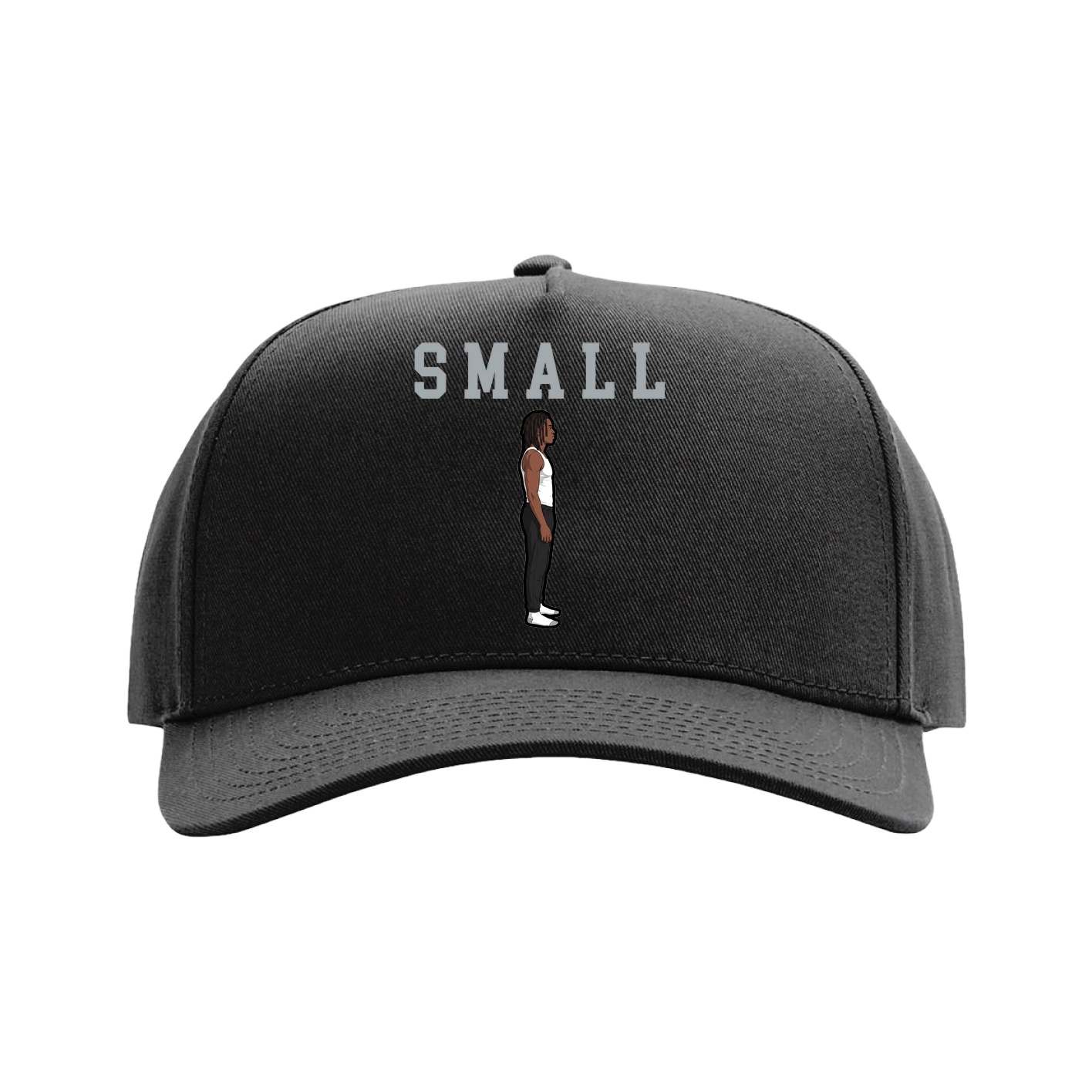 Full Fabric Five-Panel Champ Cap — Shirsey in Black