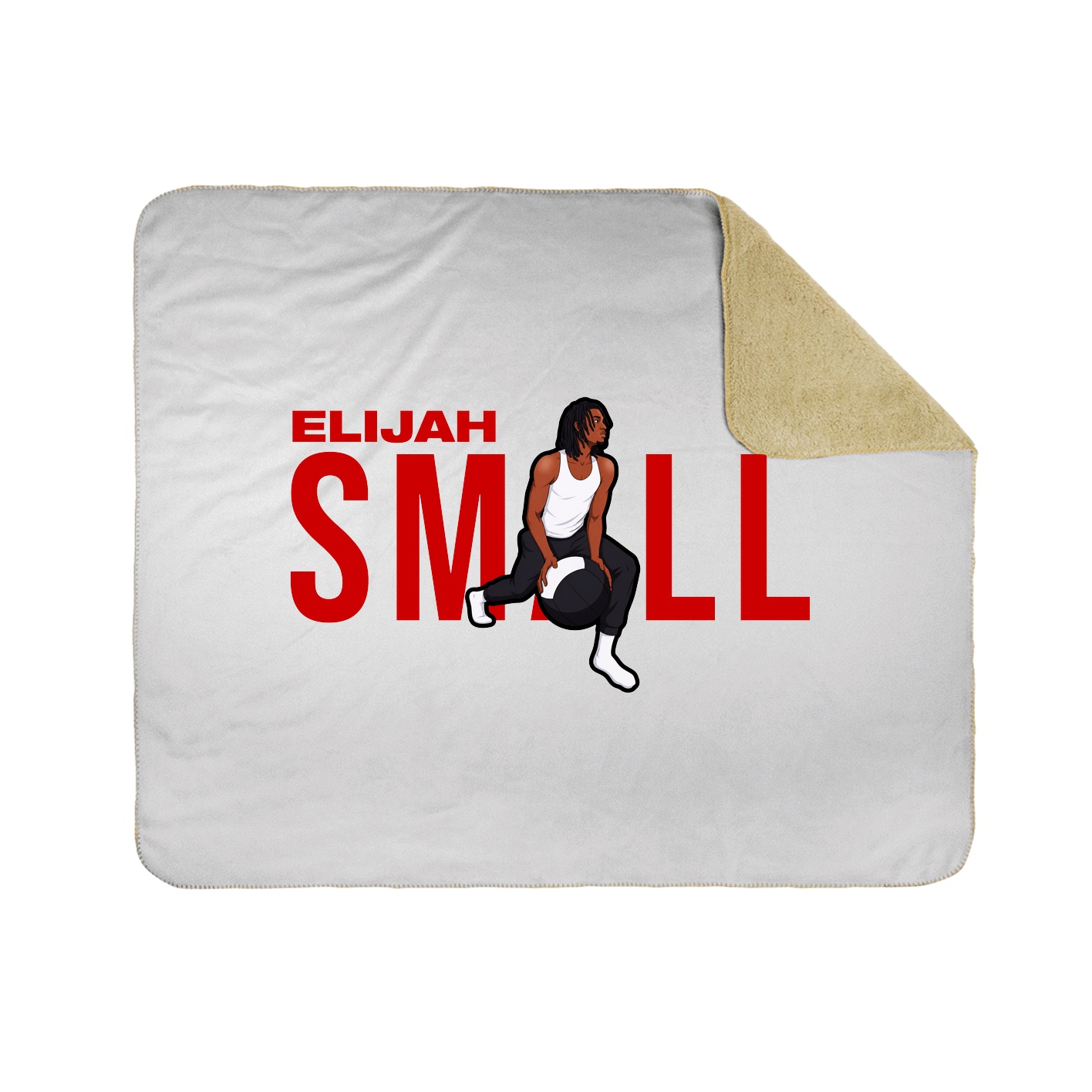 Throw Blanket — Player Name in White
