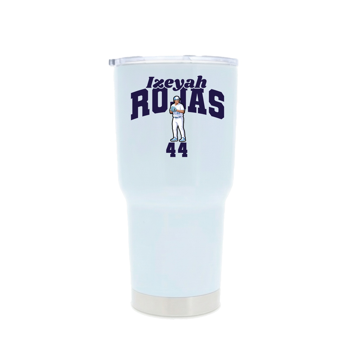 30oz Stainless Steel Tumbler — Signature Arch in White
