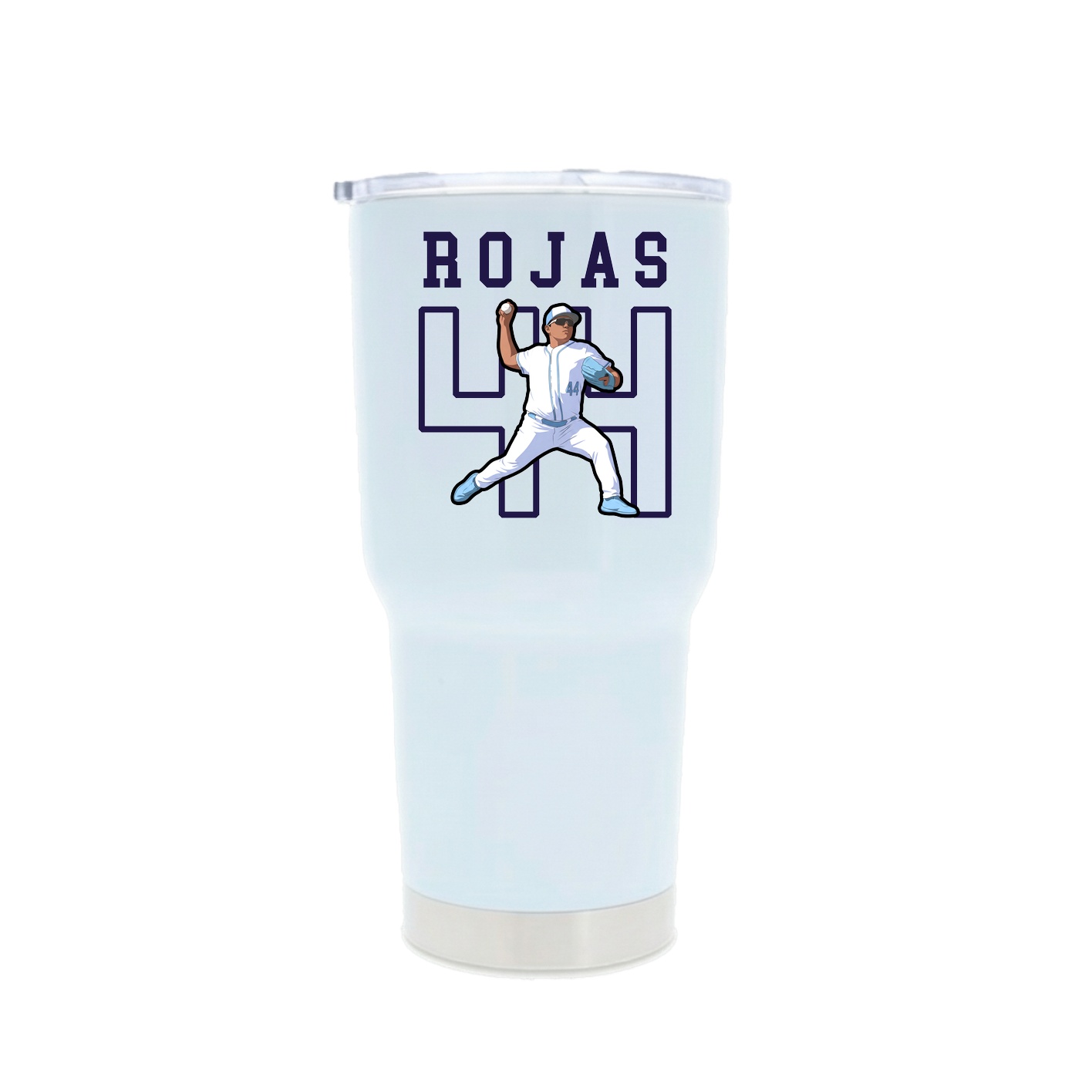 30oz Stainless Steel Tumbler — Shirsey in White