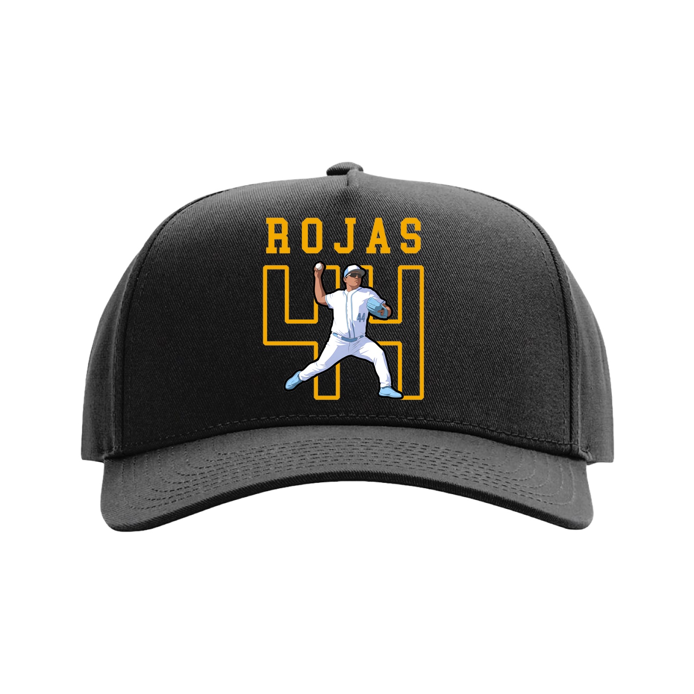 Full Fabric Five-Panel Champ Cap — Shirsey in Black
