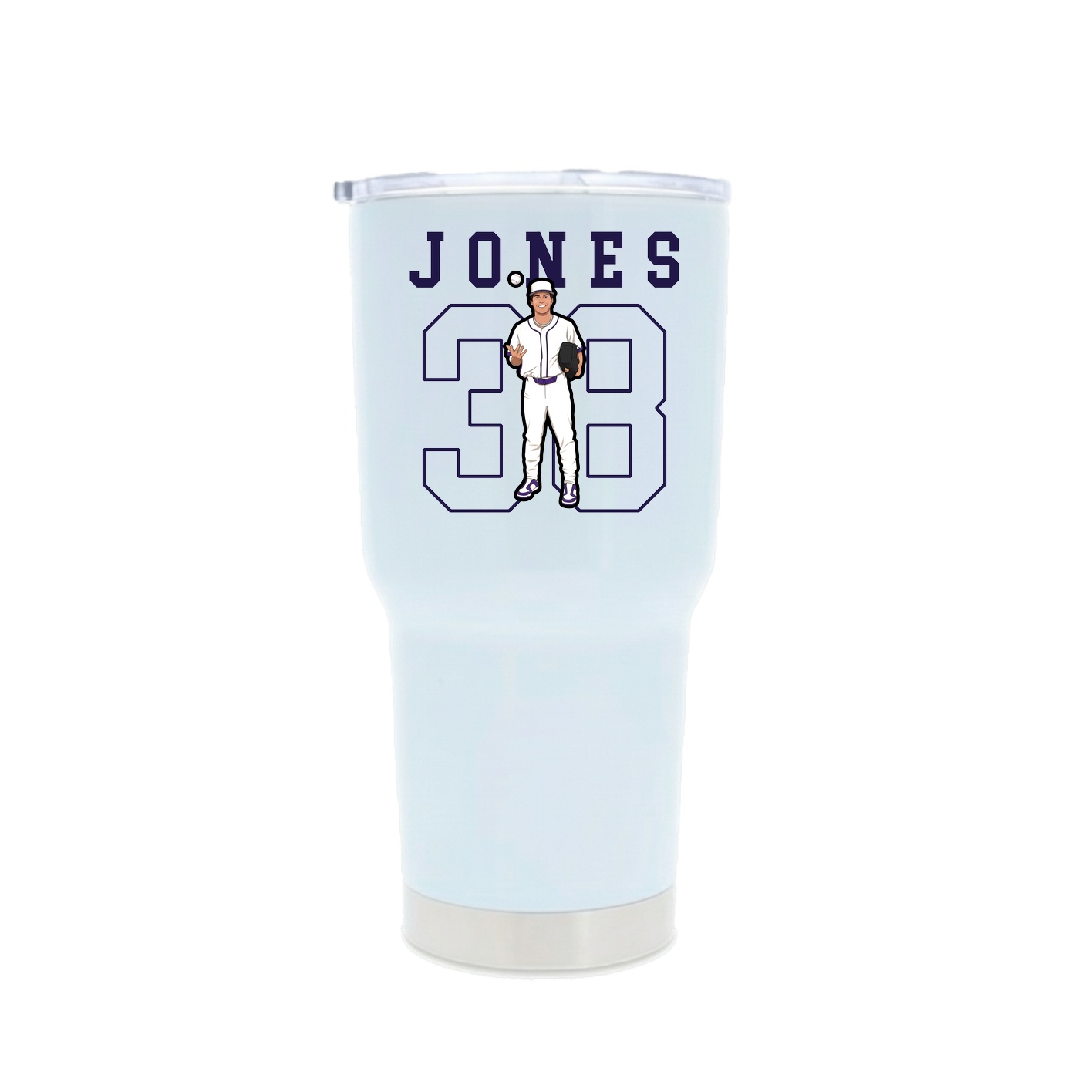 30oz Stainless Steel Tumbler — Shirsey in White
