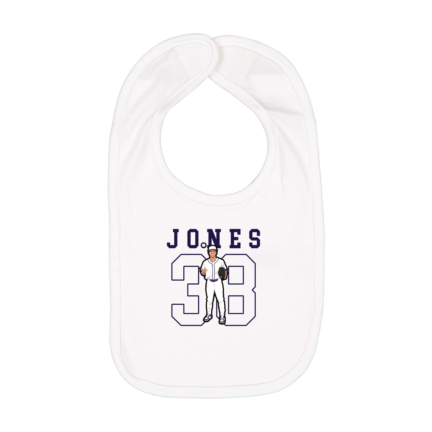Infant Bib — Shirsey in White
