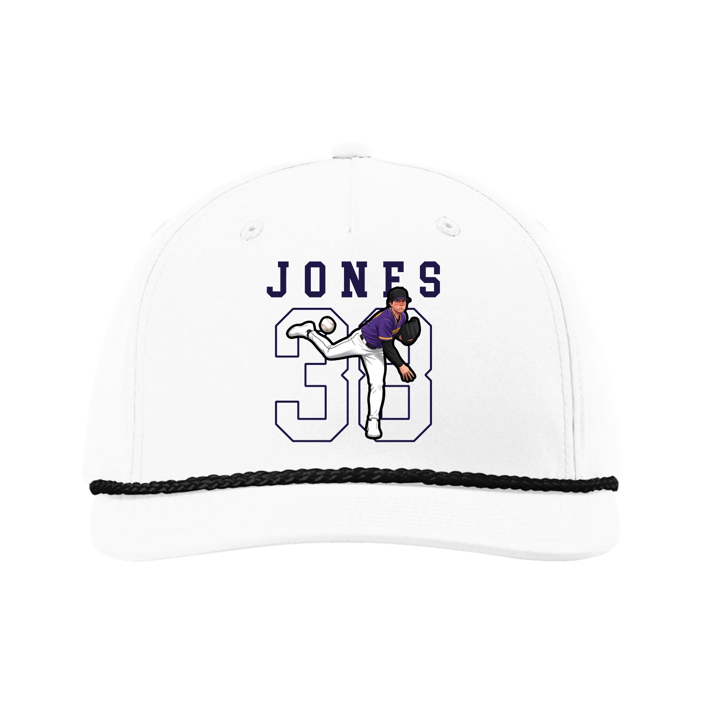 Five-Panel Classic Rope Cap — Shirsey in White