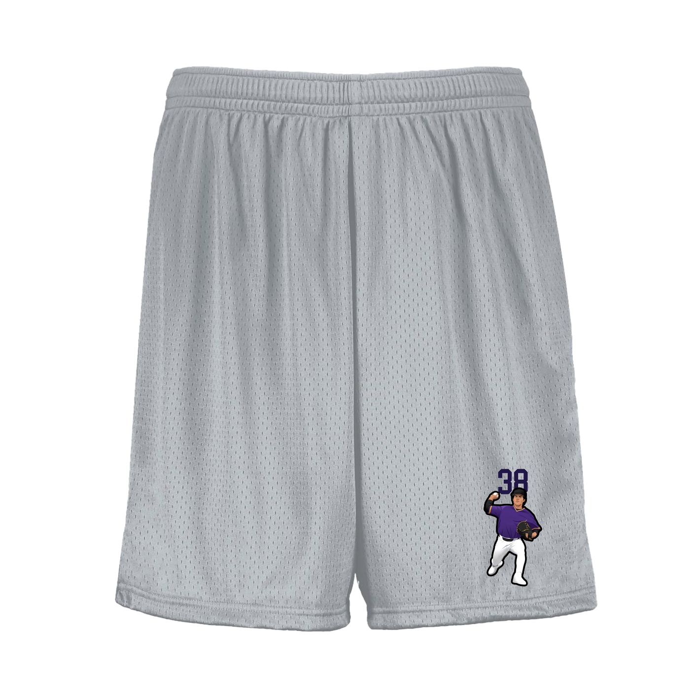 Shorts — Number Top in Silver