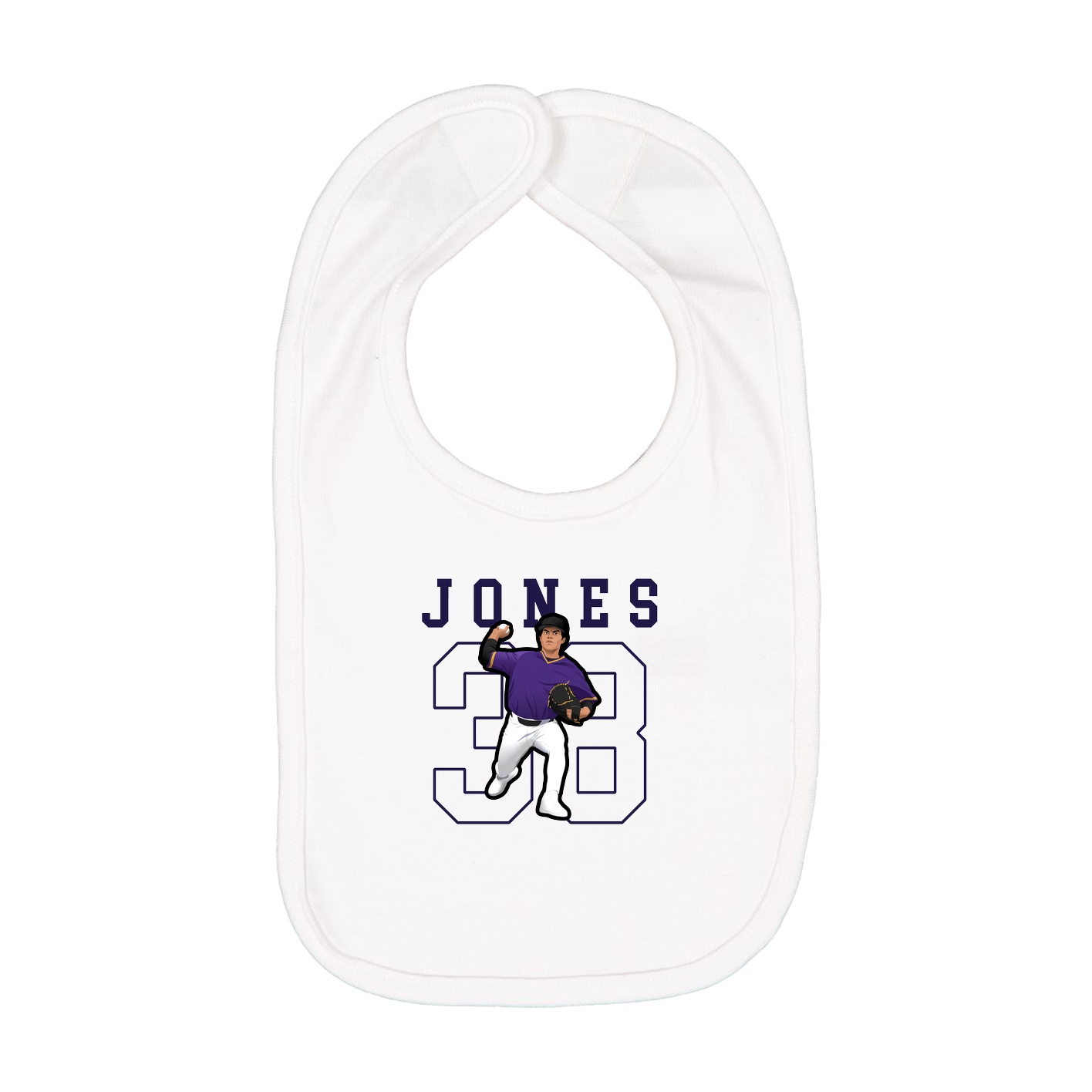 Infant Bib — Shirsey in White