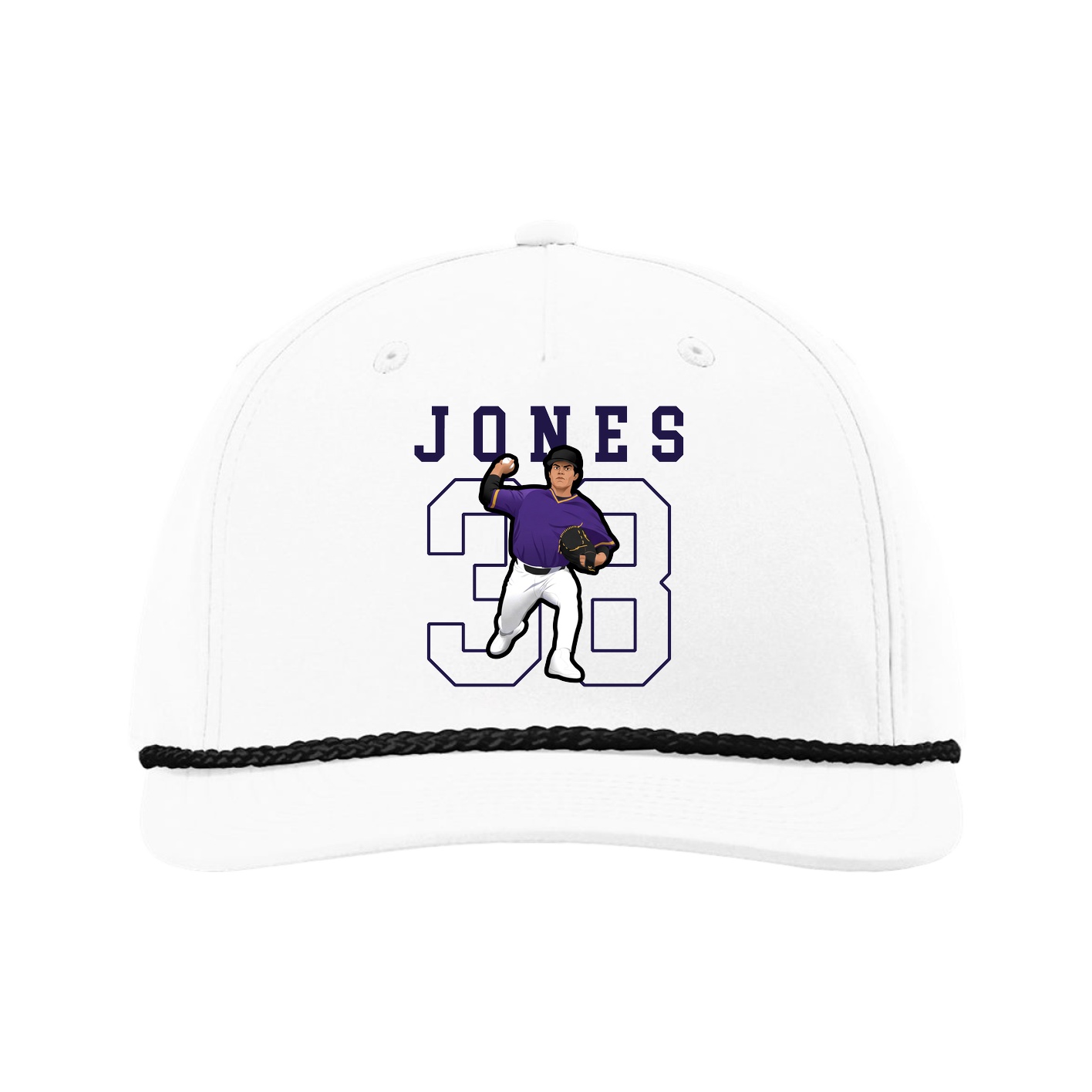 Five-Panel Classic Rope Cap — Shirsey in White