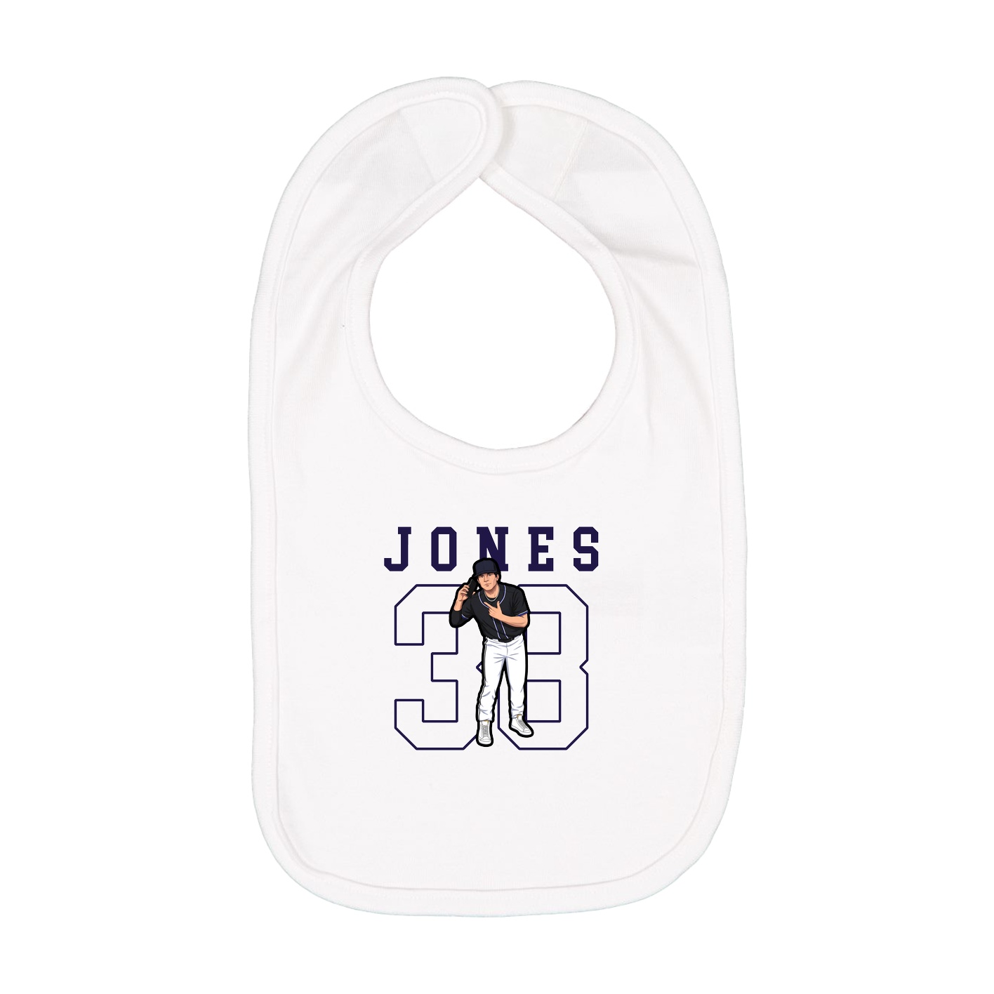 Infant Bib — Shirsey in White