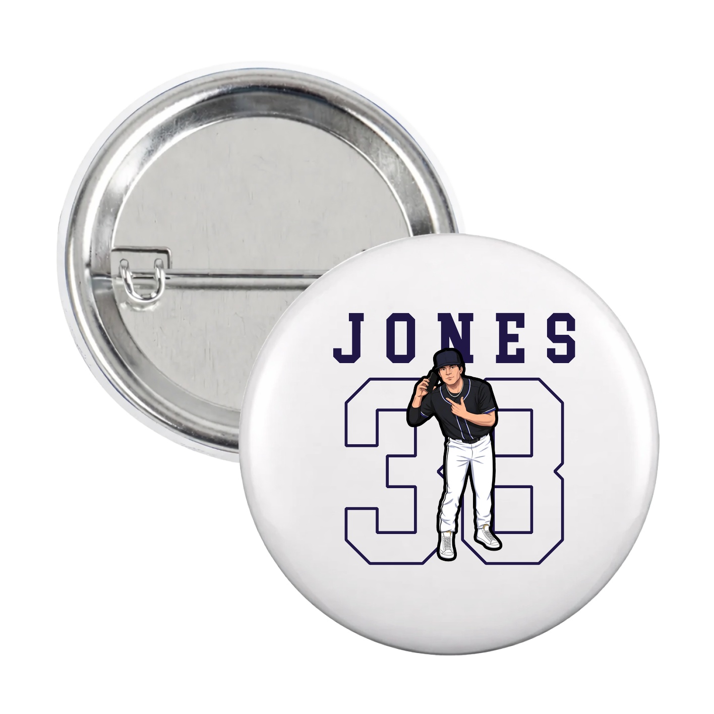 Game Day Button — Shirsey in White