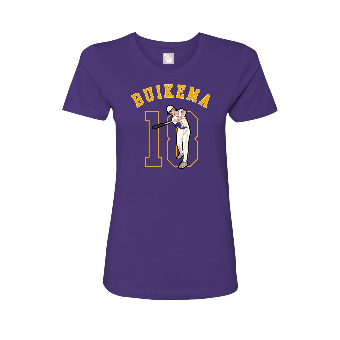 Fitted Women's Tee — Shirsey Arch in Purple