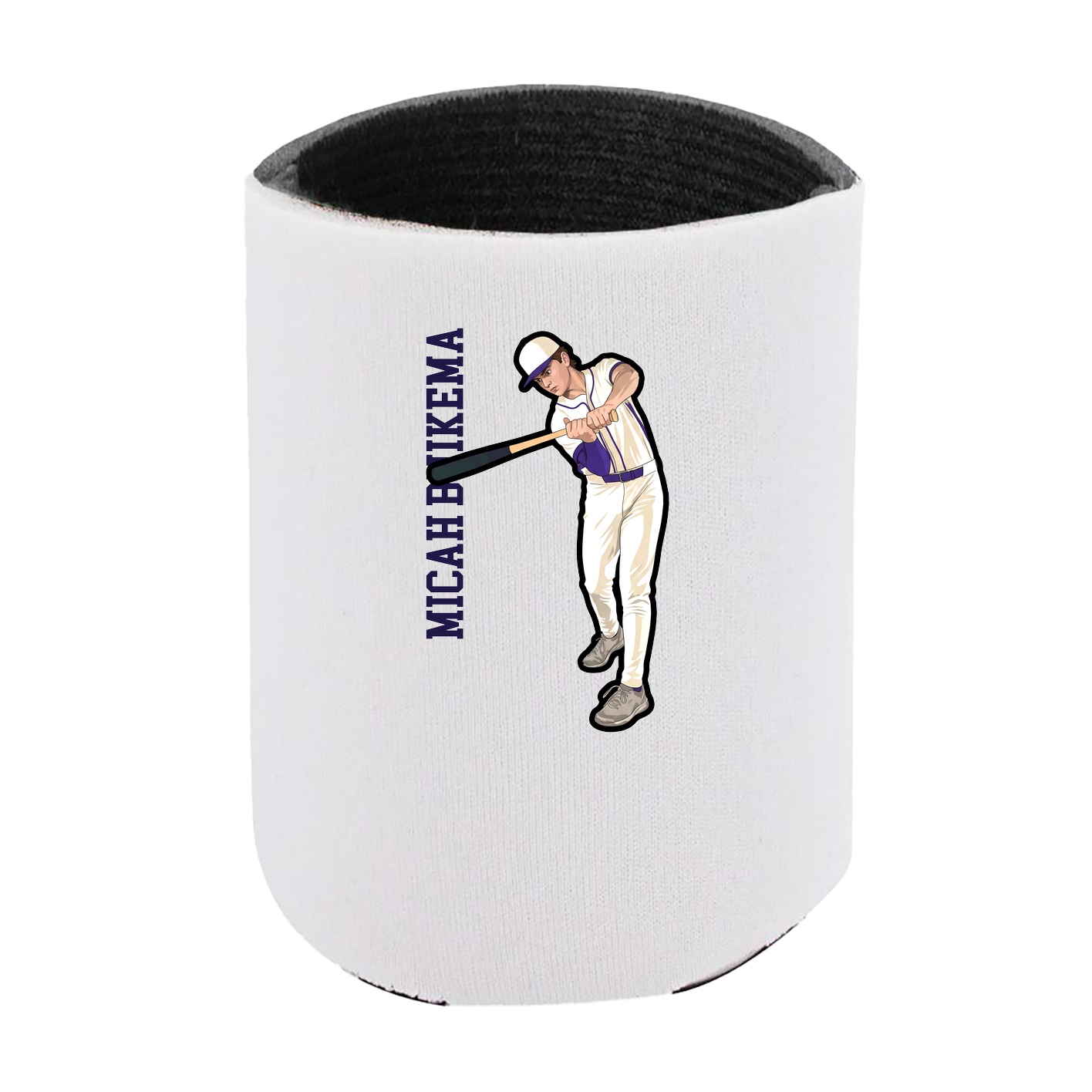 Can Holder — Name Vertical in White