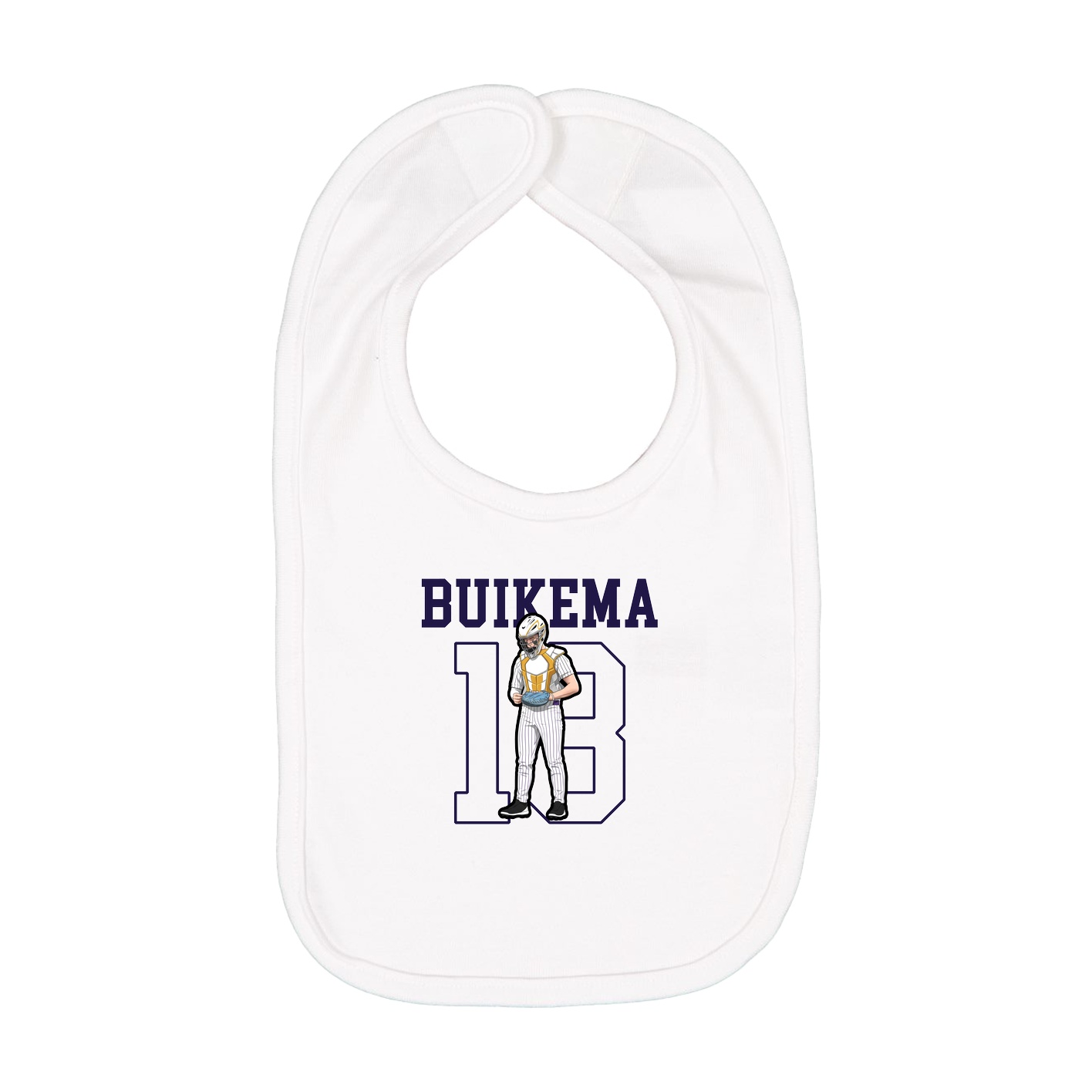 Infant Bib — Shirsey in White