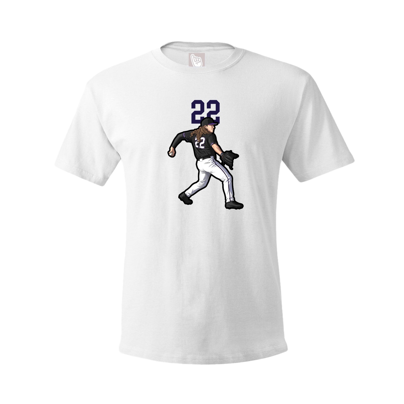 Tee — Number Top in White
