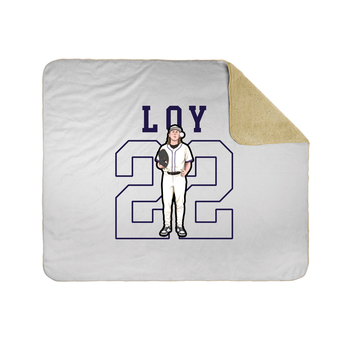 Throw Blanket — Shirsey in White