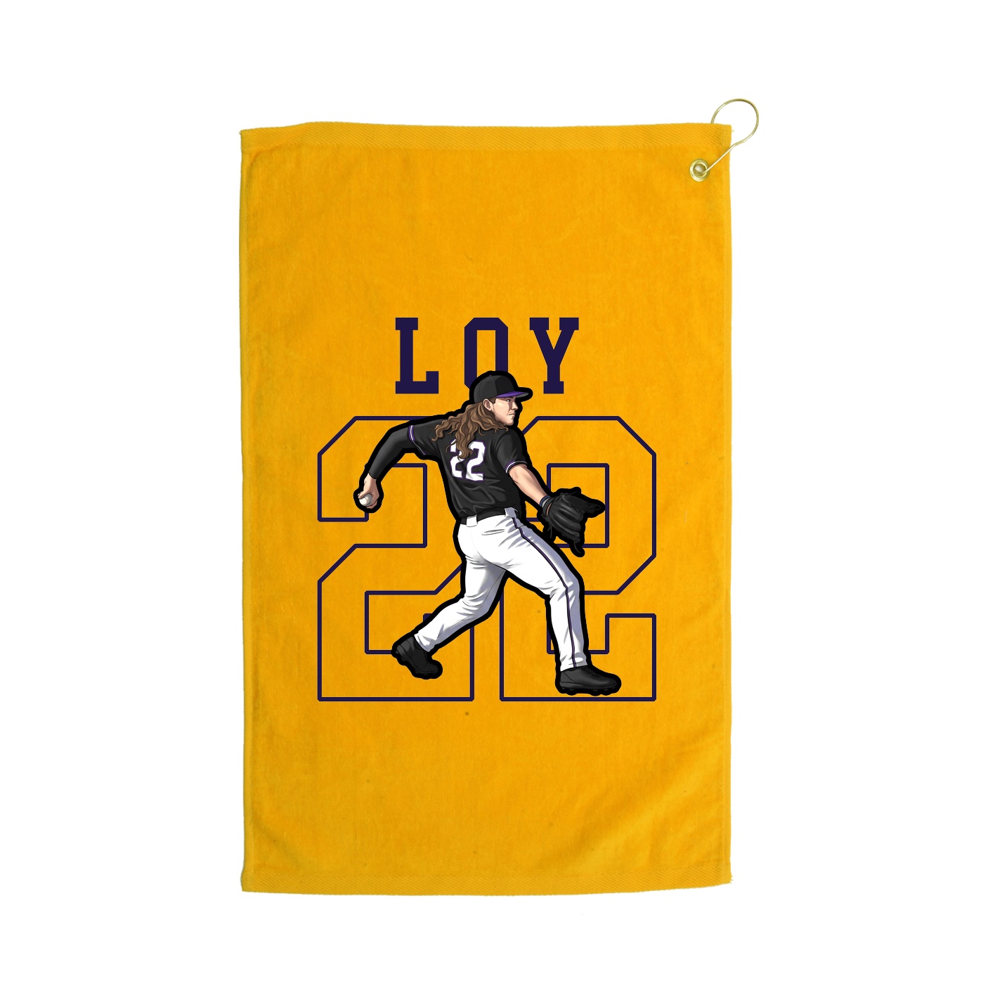 Golf Towel — Shirsey in Gold