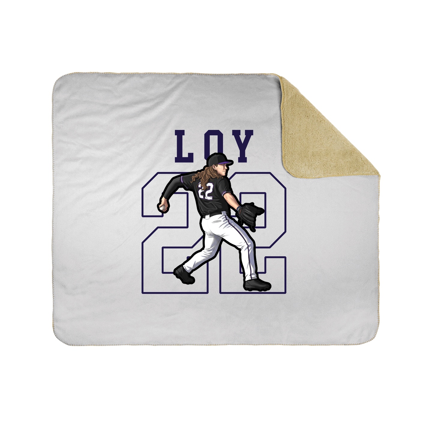 Throw Blanket — Shirsey in White