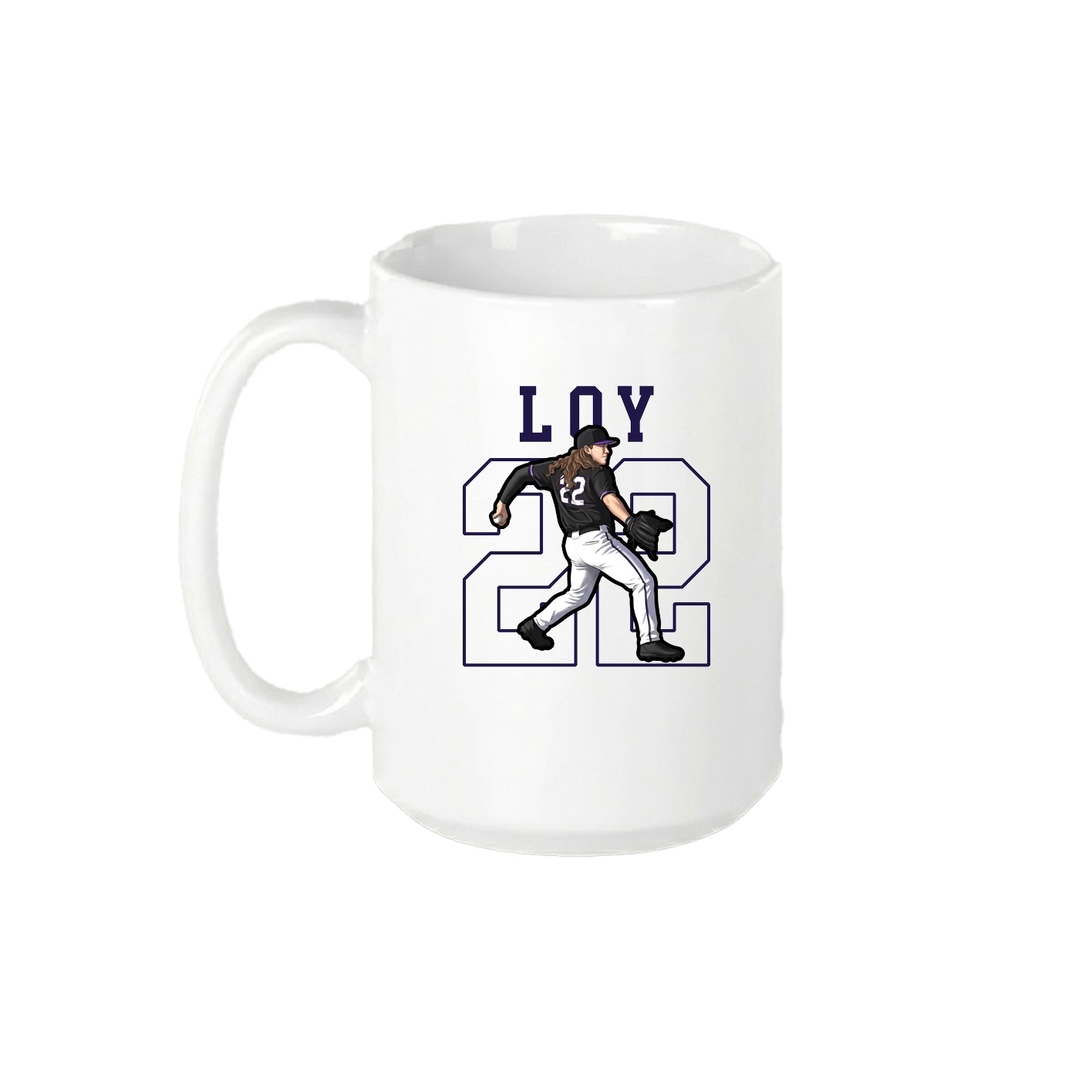 15oz Coffee Mug — Shirsey in White