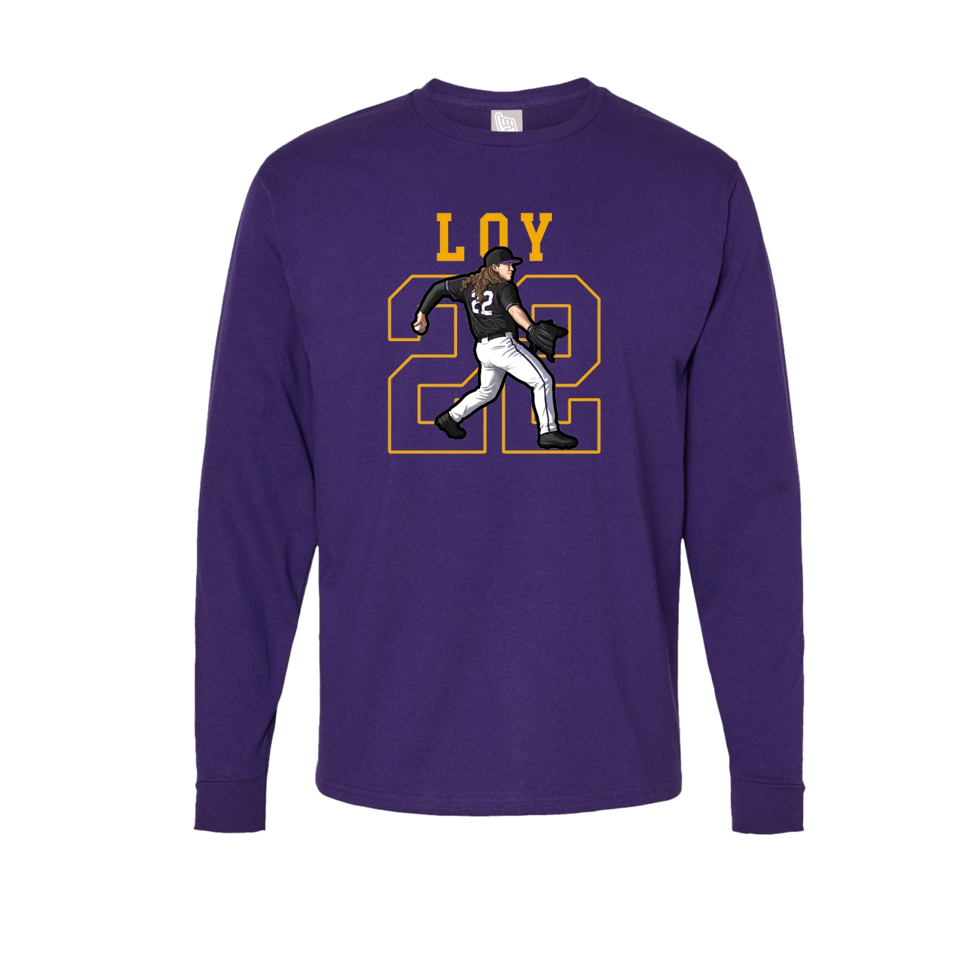 Long Sleeve Tee — Shirsey in Purple