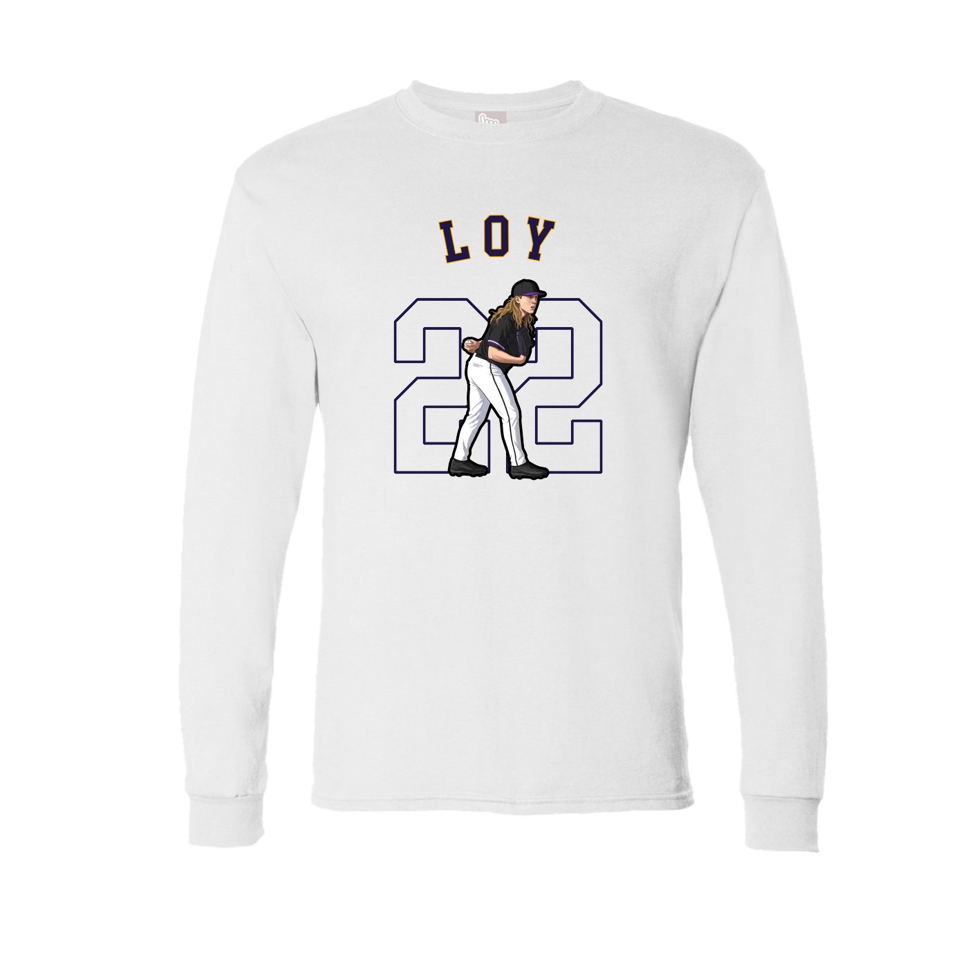 Long Sleeve Tee — Shirsey Arch in White