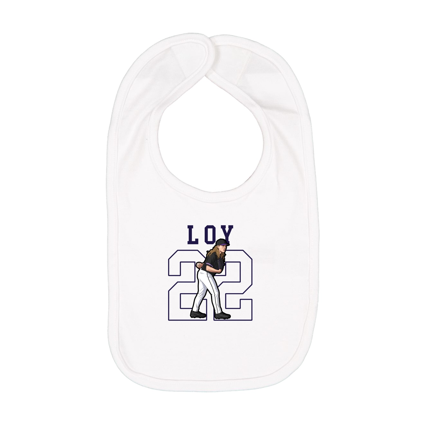 Infant Bib — Shirsey in White