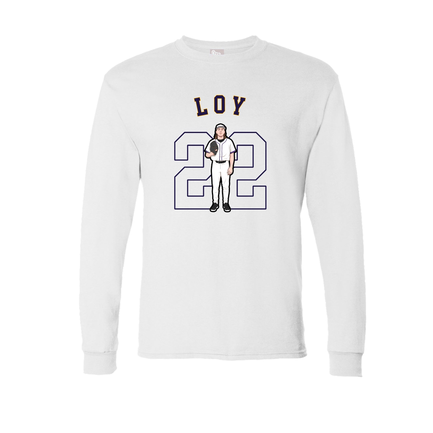 Long Sleeve Tee — Shirsey Arch in White