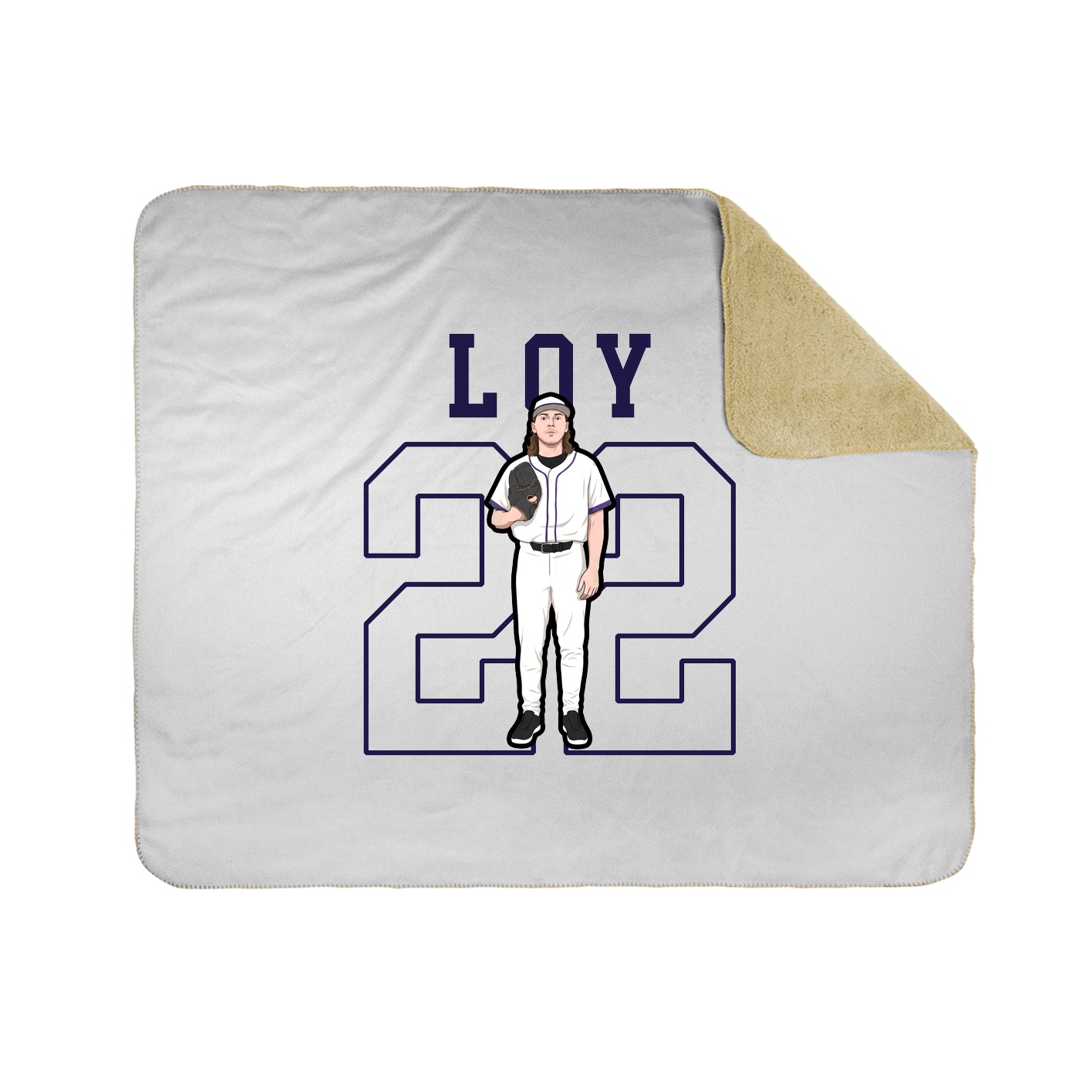 50x60 Sherpa Lined Throw Blanket