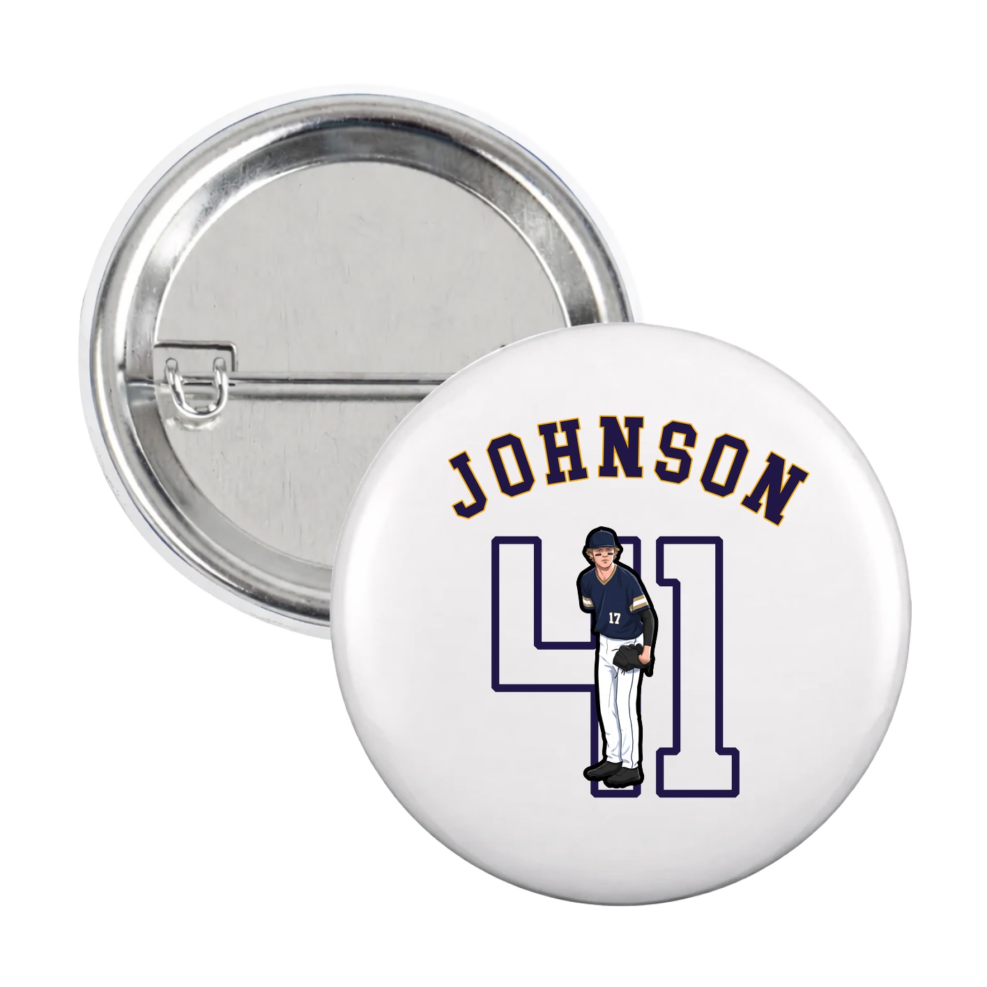 Game Day Button — Shirsey Arch in White