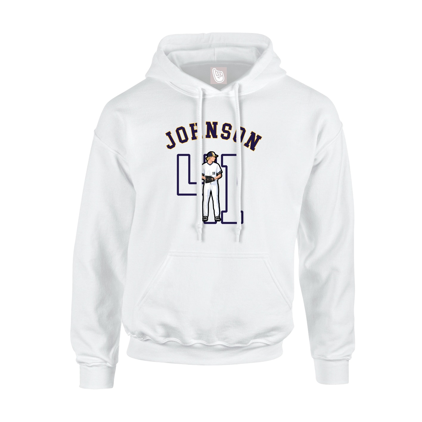 Youth Hoodie — Shirsey Arch in White