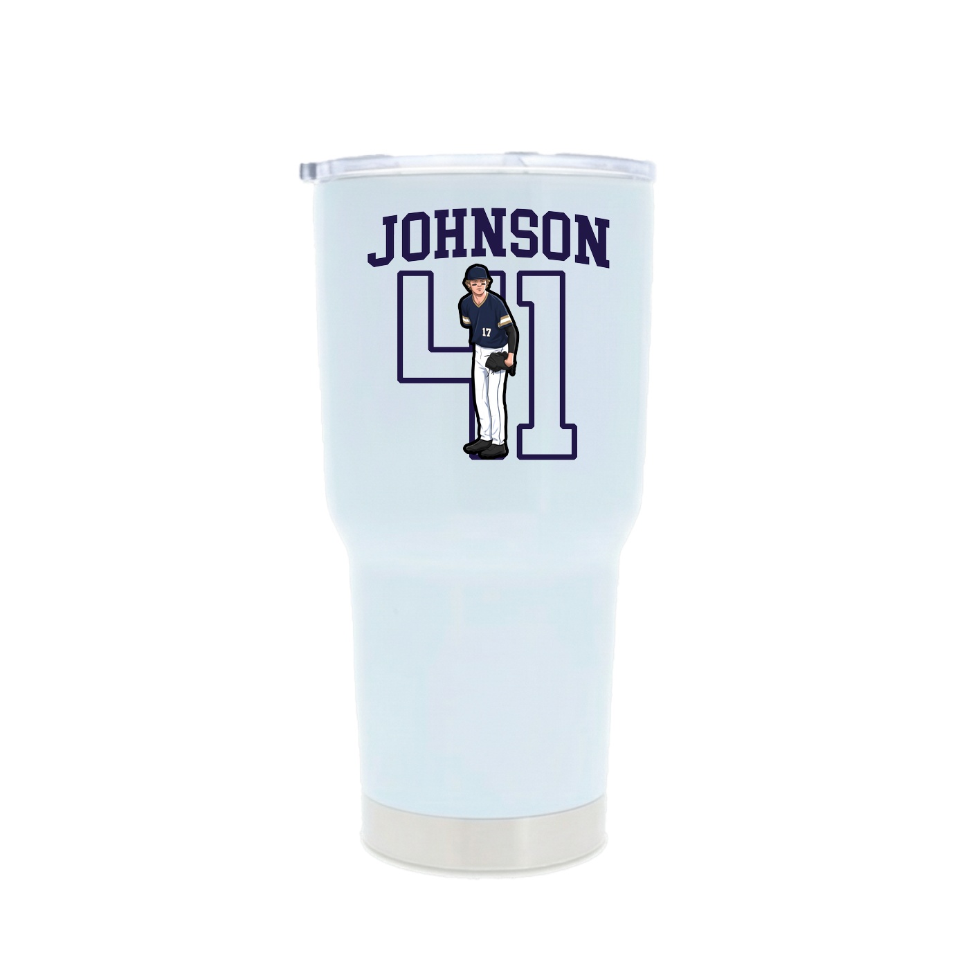 30oz Stainless Steel Tumbler — Shirsey in White